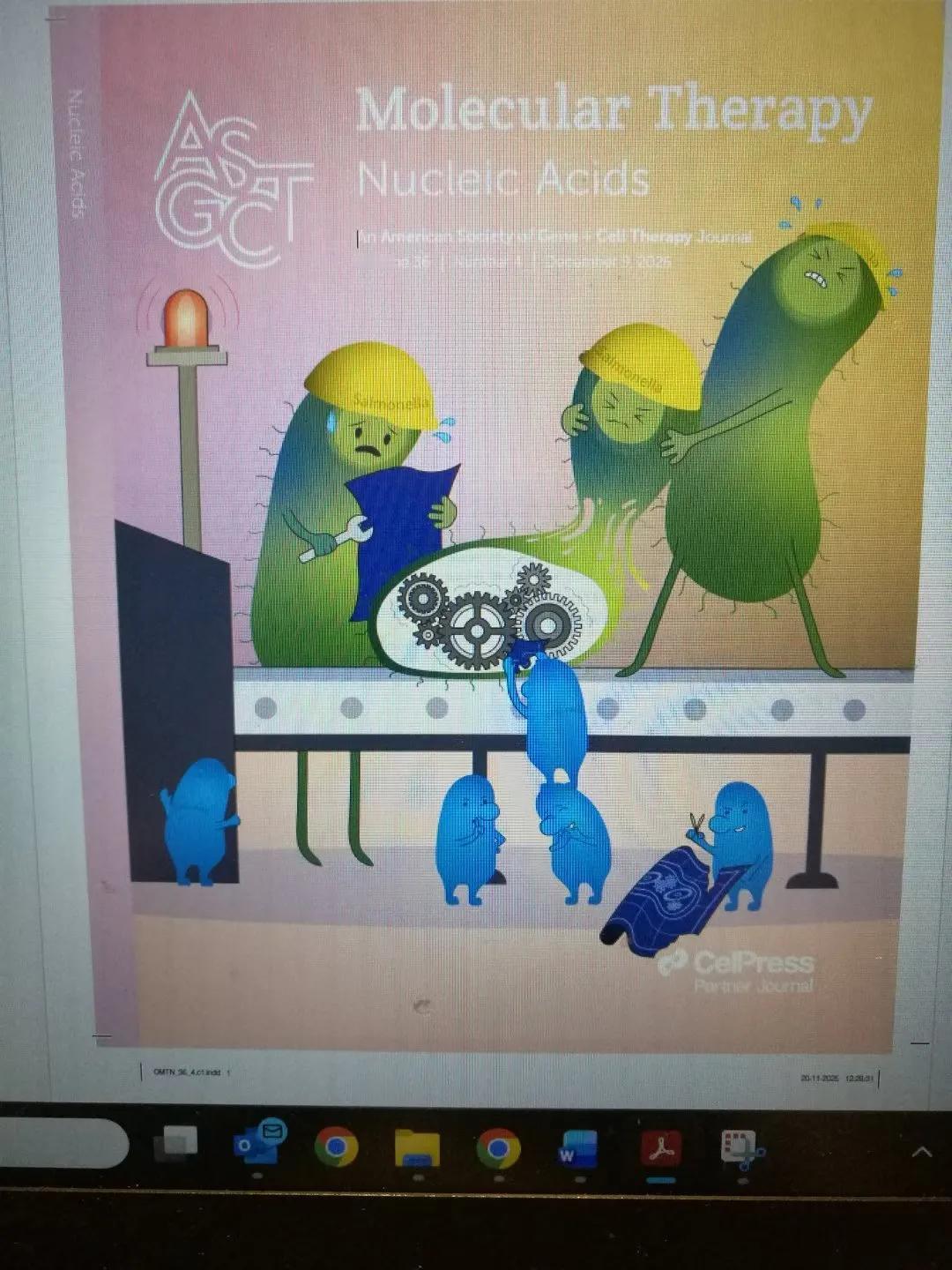 实验室今年的最后一篇文章登上了杂志封面，封面设计由实验室提供。
人生中什么才是冶