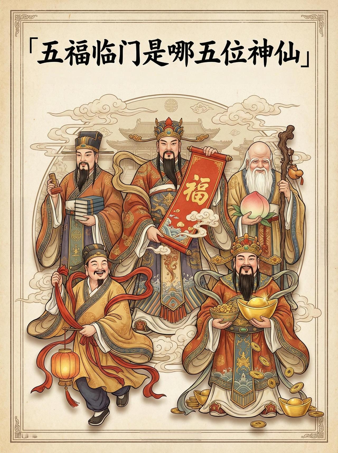 快过年了，大家要了解了解五福临门的五福是什么。