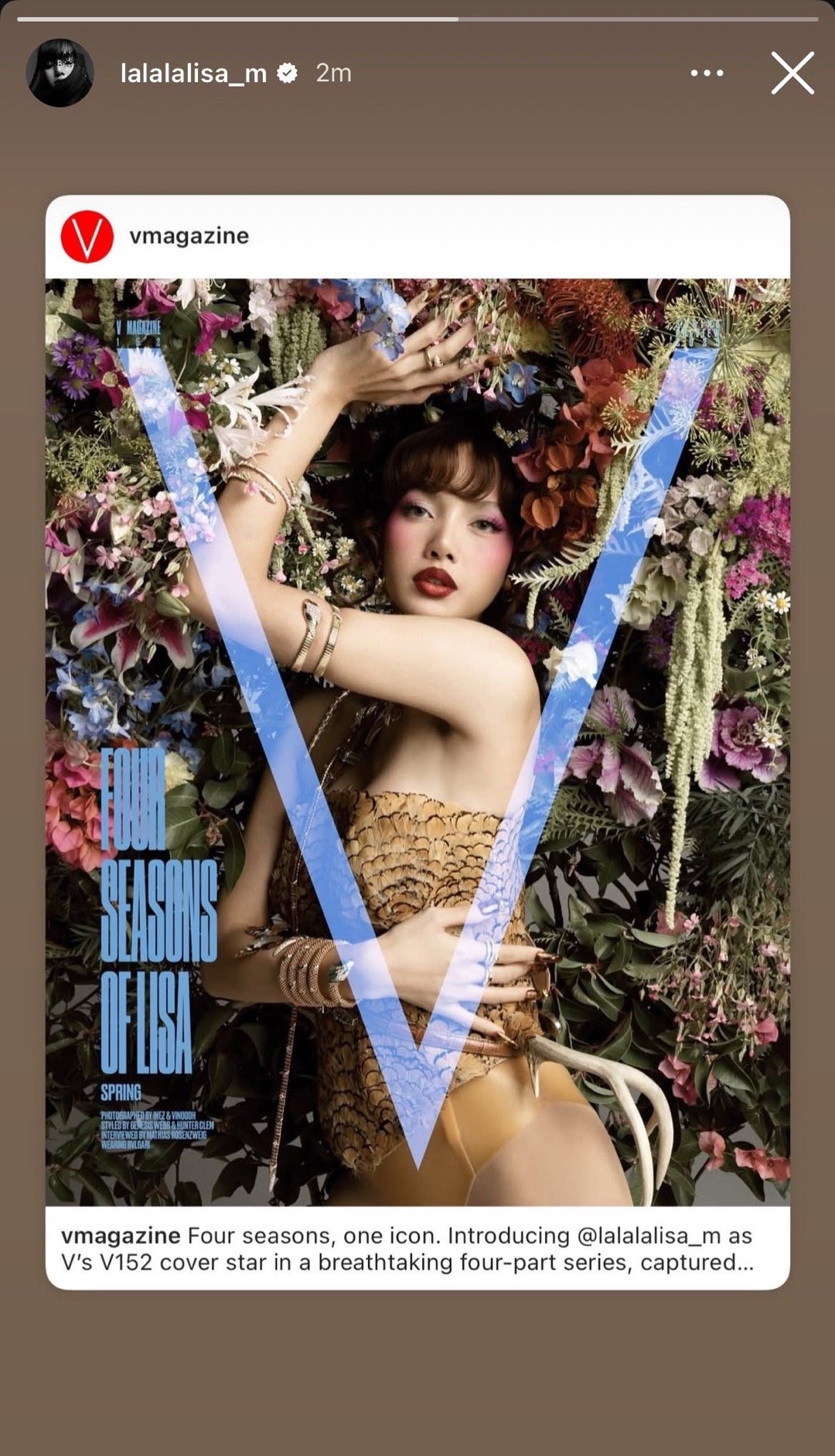 健身房刚跑完V magazine春季cover出来了 