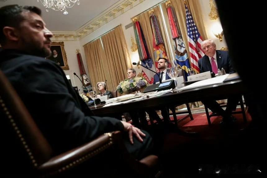 论拍照！白宫是一流的！
美国那几个高昂的头颅，泽连斯基看都不看你一眼！咋地？[笑