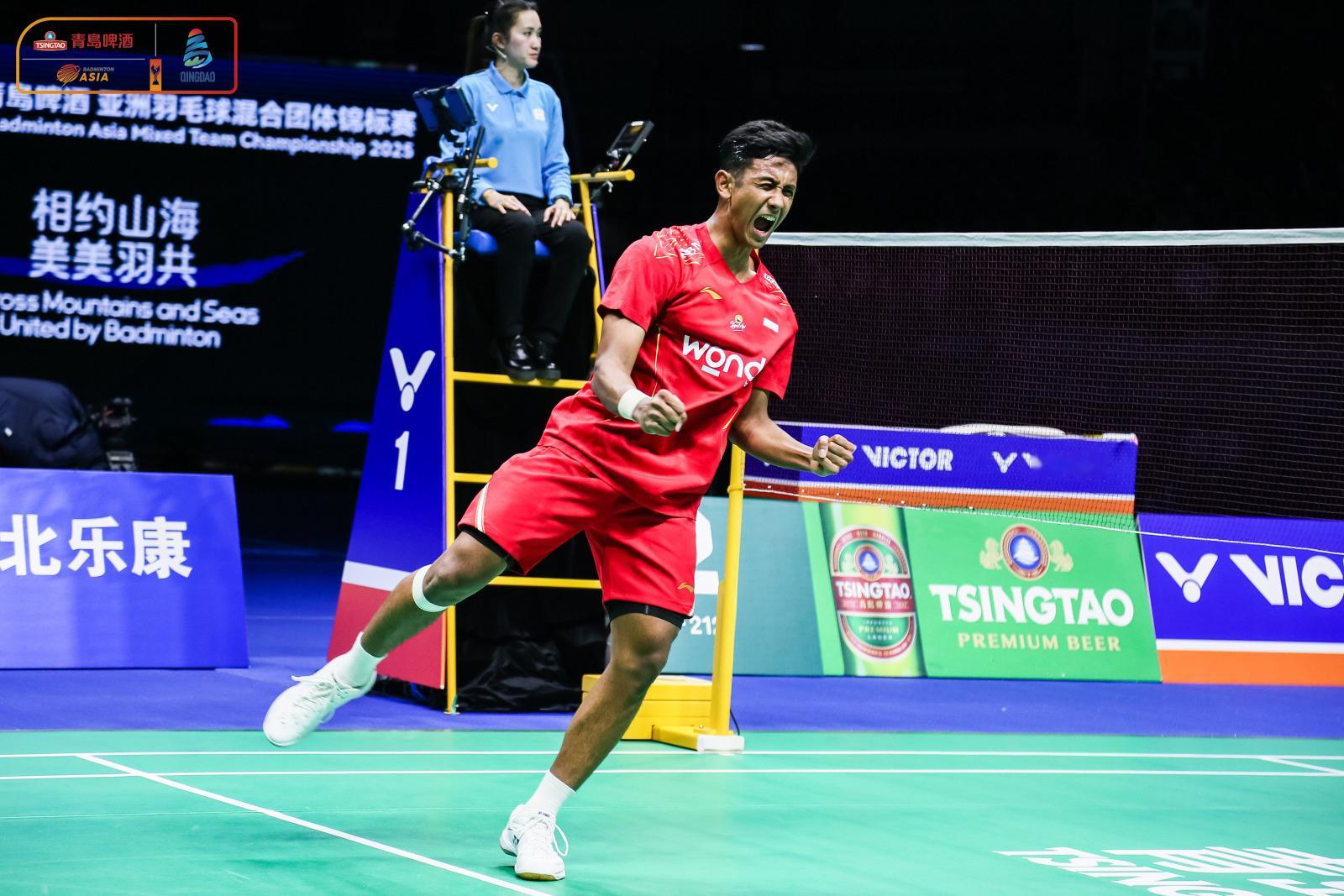 法汉🇮🇩 21-16、21-9 🇮🇳拉克什亚男单决赛：法汉🇮🇩 vs