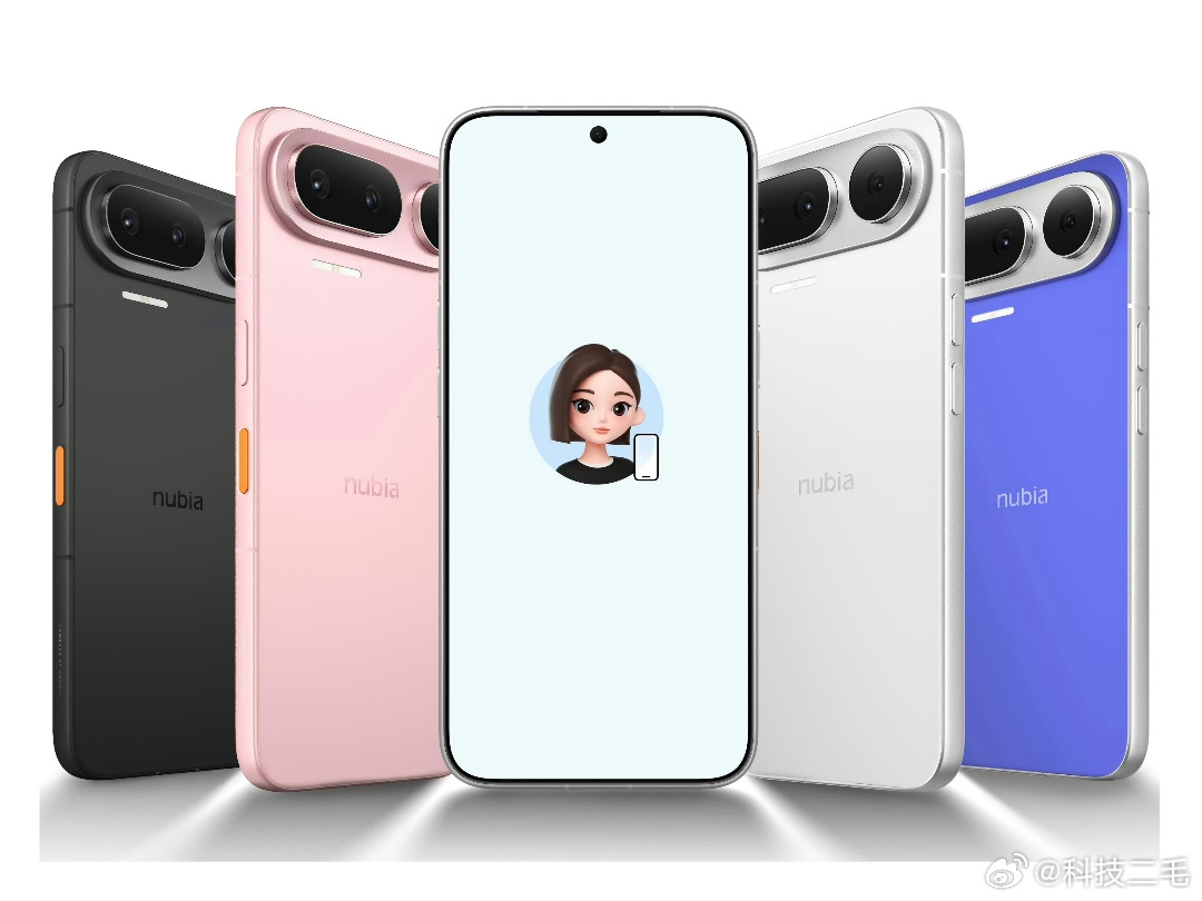 努比亚NaviXUltra外观努比亚NaviXUltra外观曝光，四个颜色，粉、