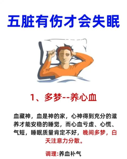 失眠反复睡不好？多半和五脏状态有关