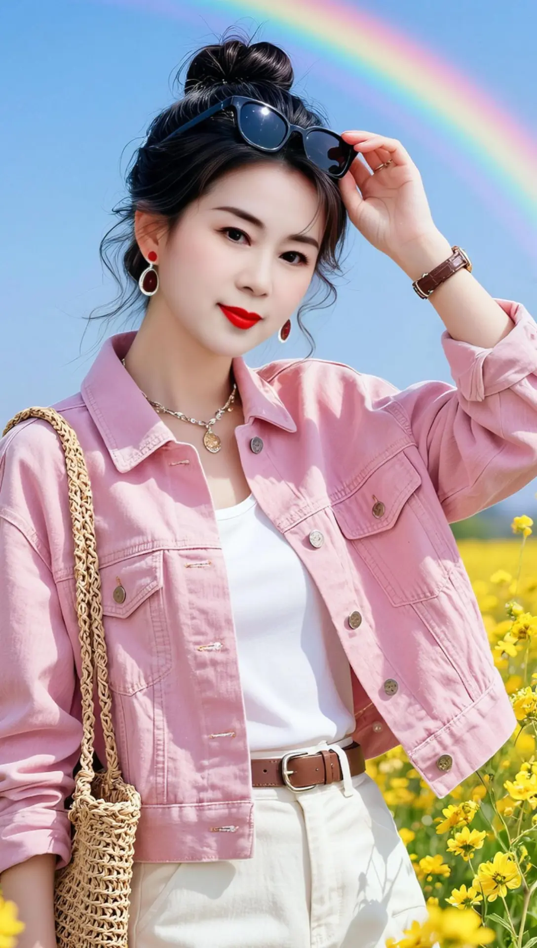 AI田园清新照 ai创作