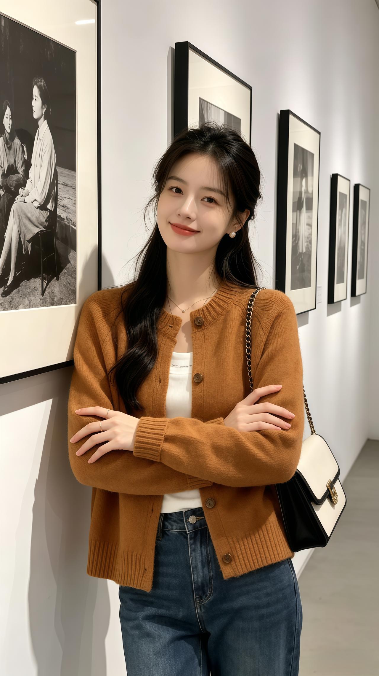 温柔风开衫穿搭 气质穿搭韩系穿搭穿搭今天穿什么