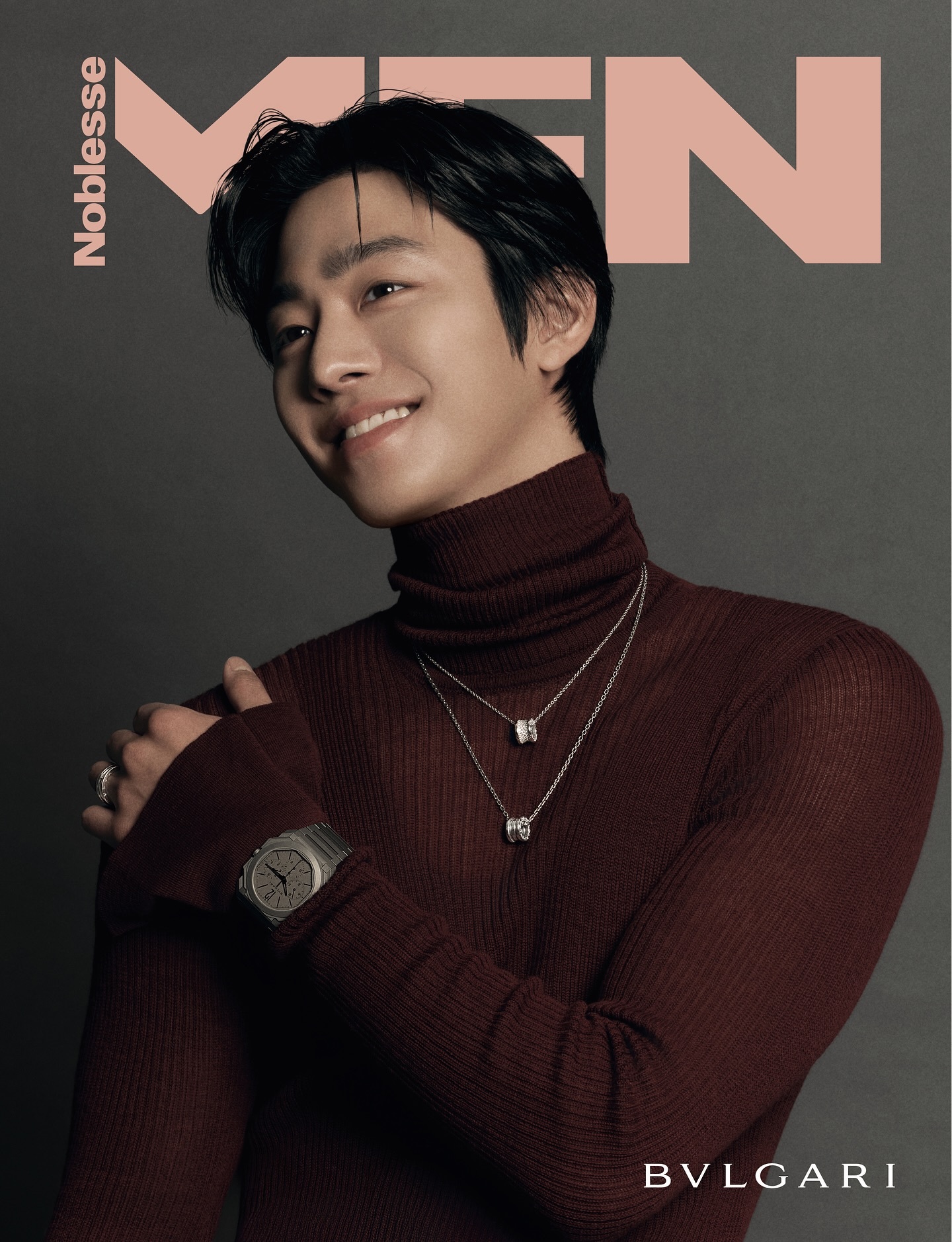 Men Noblesse November 2025 ：安孝燮 BVLGARI 
