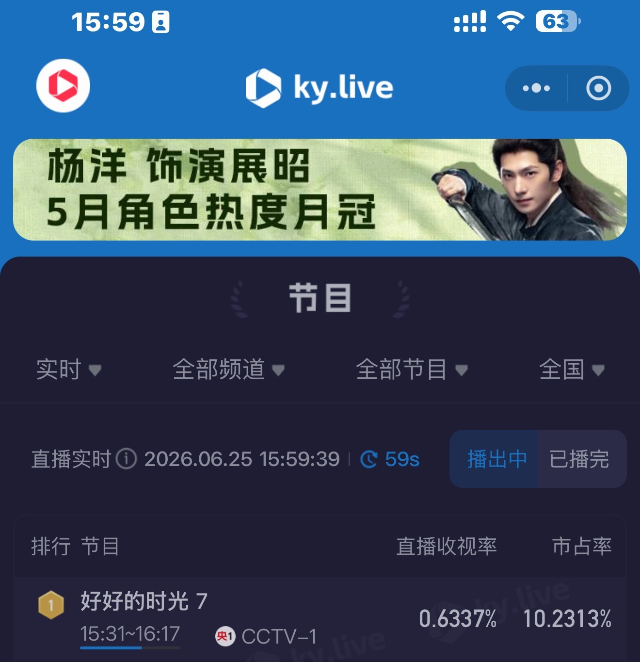 cctv1在播好好的时光🥹真的好喜欢王元媛张月