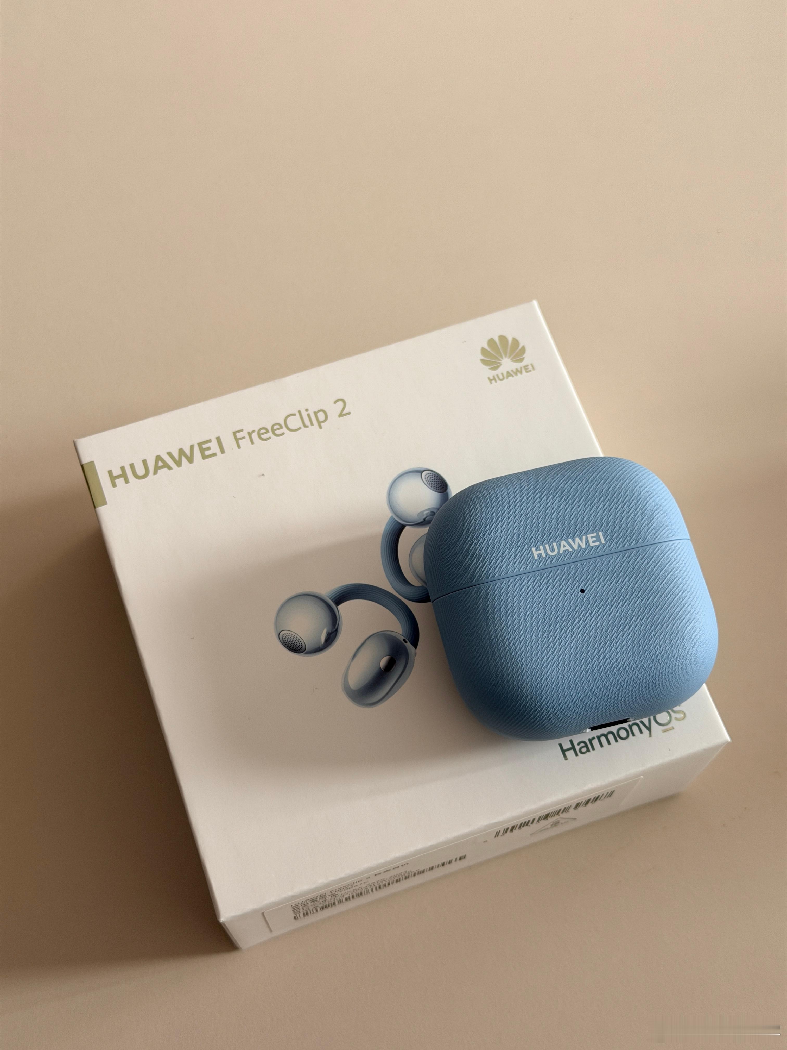 我刚买的华为FreeClip2蓝色，拆封还不到1小时收到了个华为FreeClip