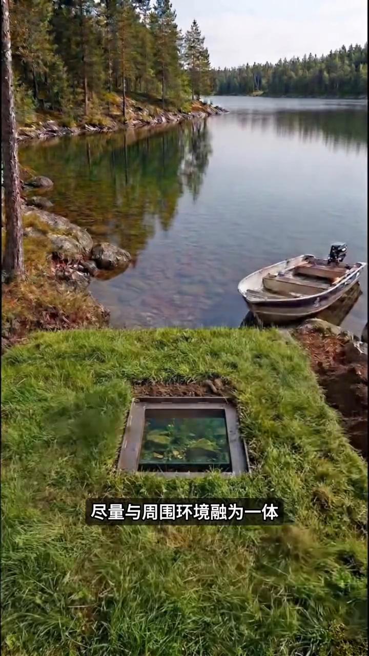 徒手建造湖居。
谁能想到男子买不起房，索性找到这片湖边，沿着标记好的范围向下挖坑