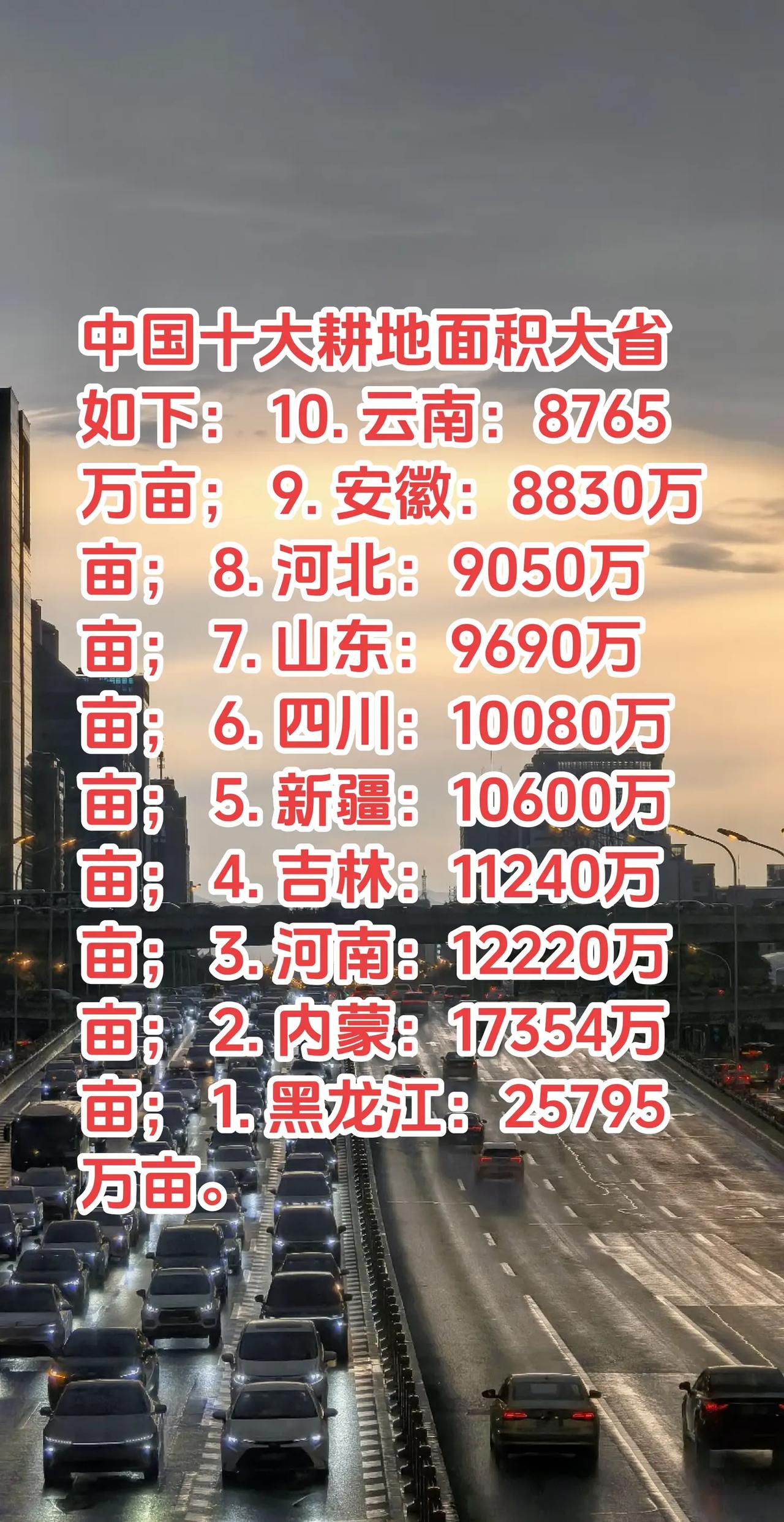 中国耕地面积十大省份 各省耕地排名 粮食大省盘点黑土地有多能产 农业大省排行榜粮
