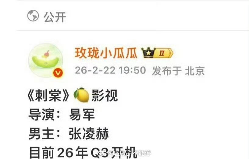 🍉《刺棠》张凌赫，李兰迪，这两位搭档怎么样？ 