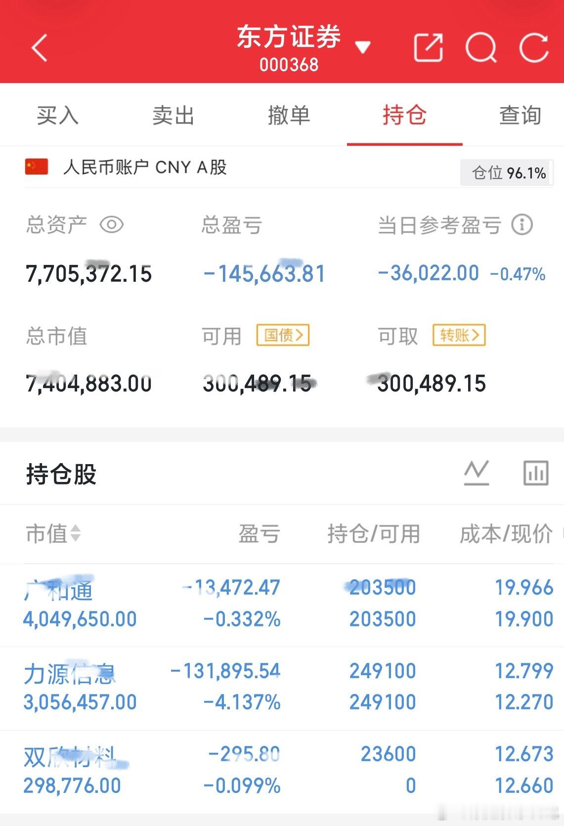 100万一年五倍计划｜实盘打卡 第265天力源信息，广和通继续持有，新仓小玩双欣