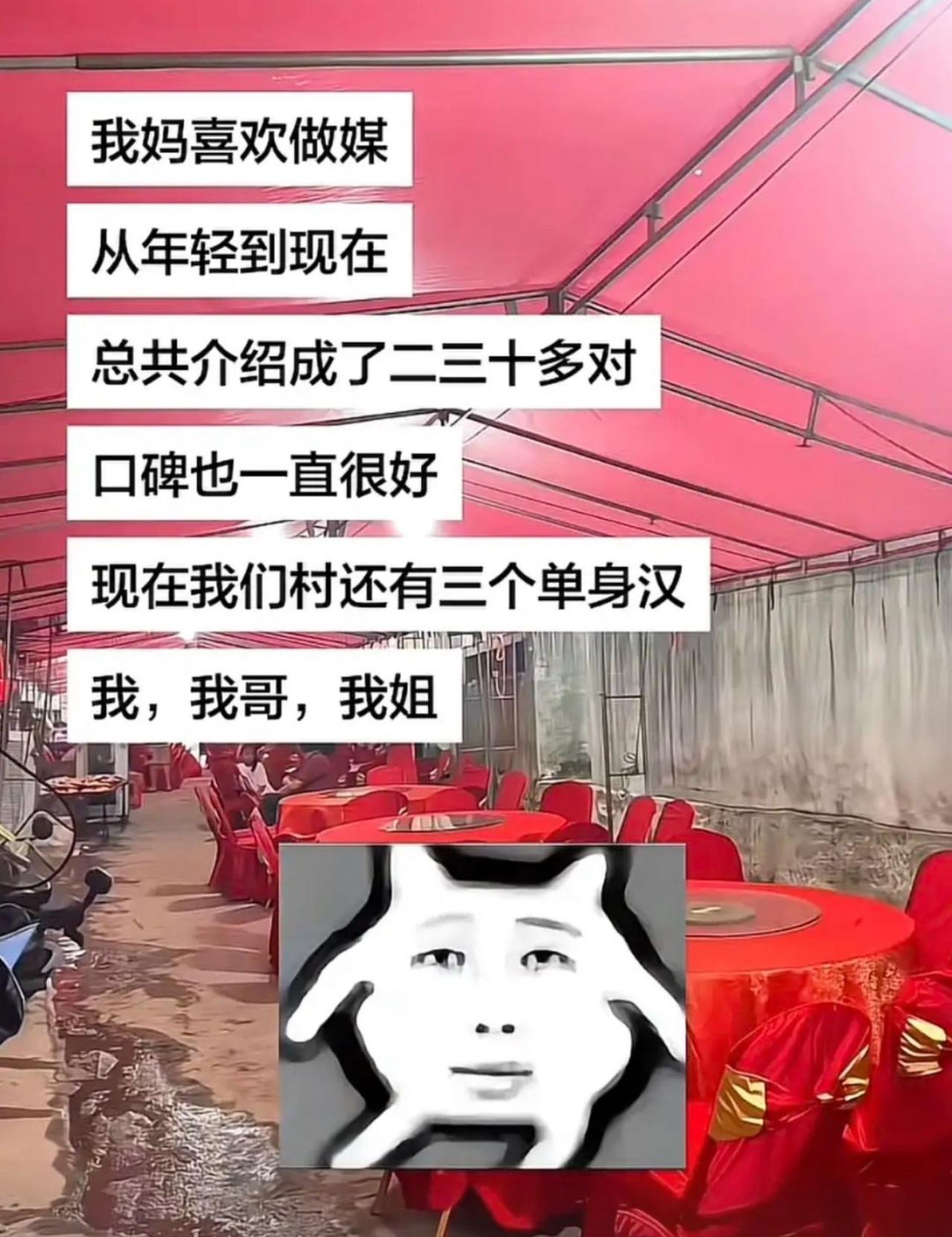 村里金牌媒婆阿姨，半辈子撮合了二三十对夫妻，口碑向来零差评。
万万没想到，全村最