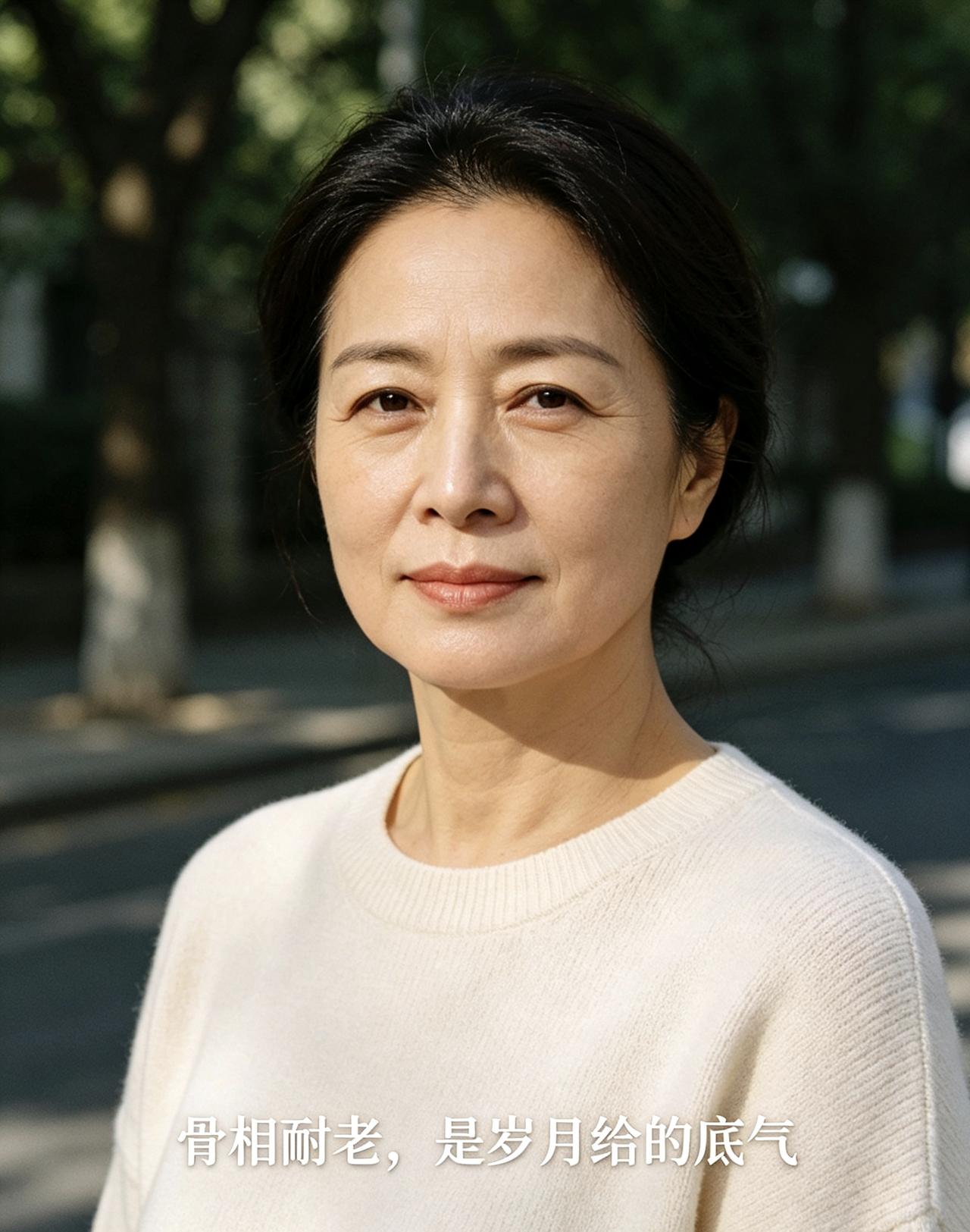 真正的美人，赢在“骨相”，却不必非要用某个明星来证明。

你看身边那些年纪渐长反