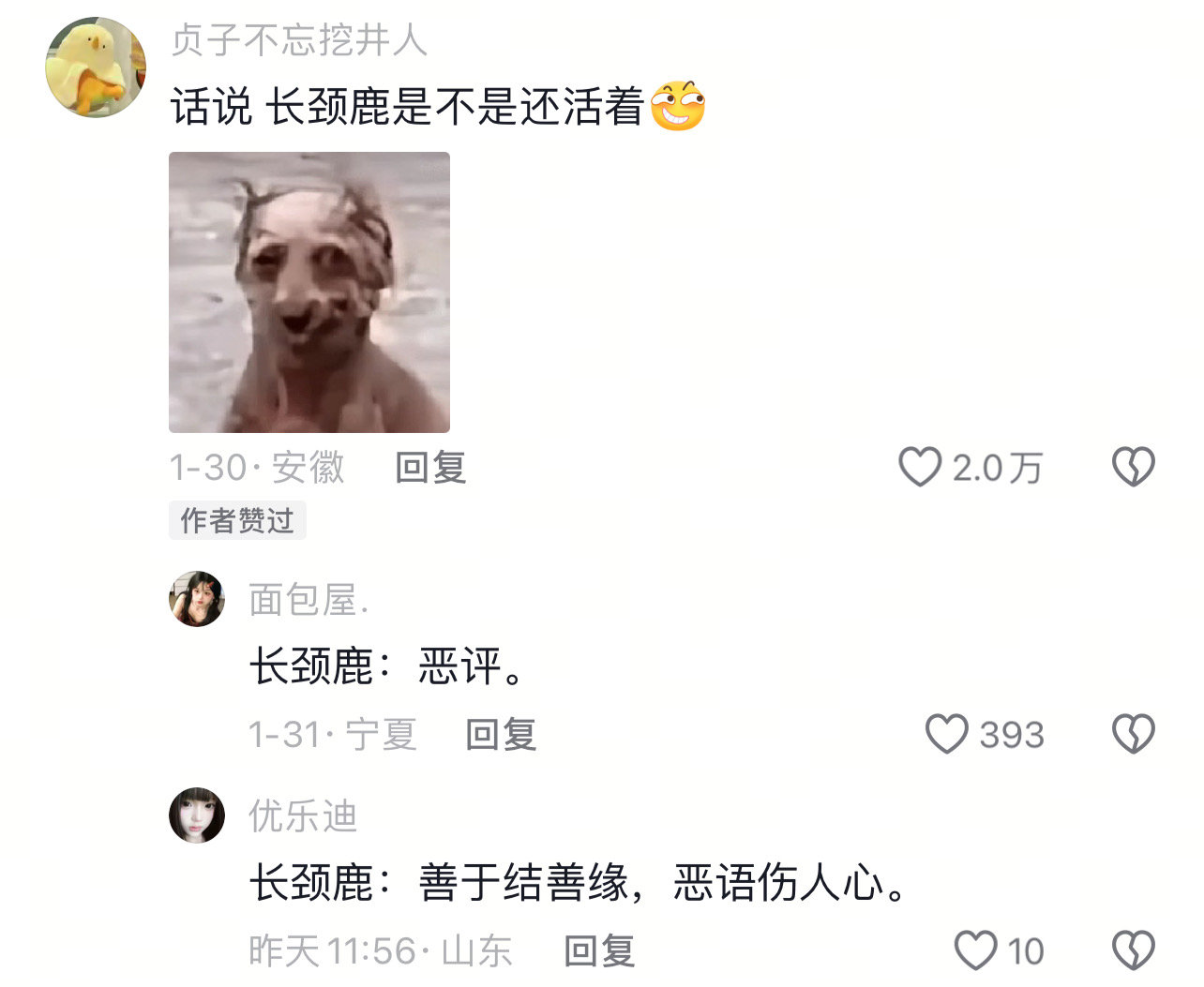 长颈鹿：有一种不祥的预感 