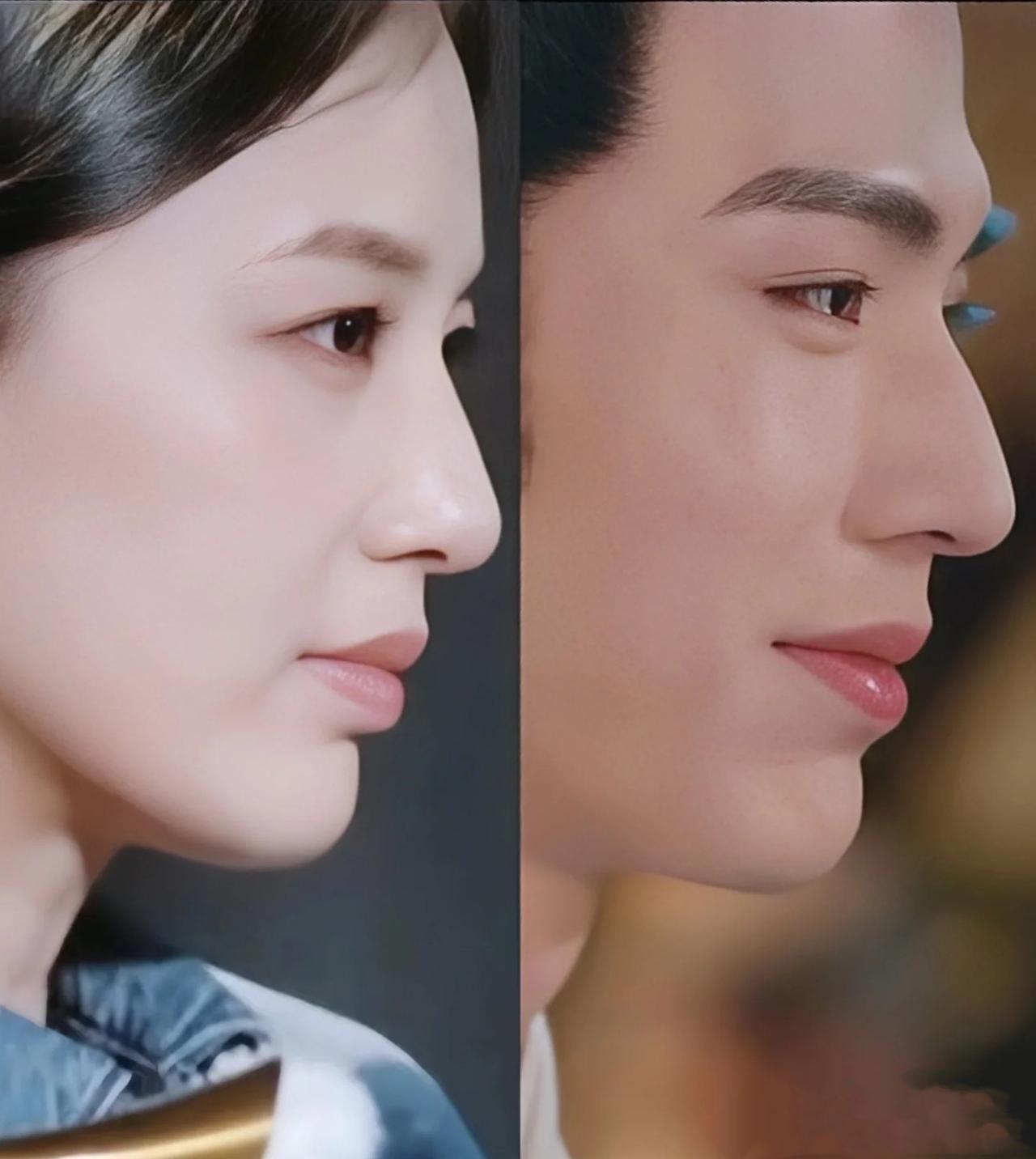 难道没人发现吗？
难道没人发现黄圣依竟然和张凌赫长得非常之相似！话说，这个五官就