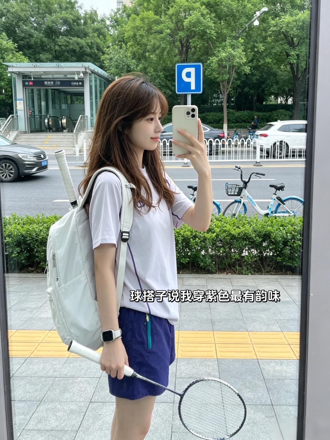 球搭子说我穿紫色最有韵味