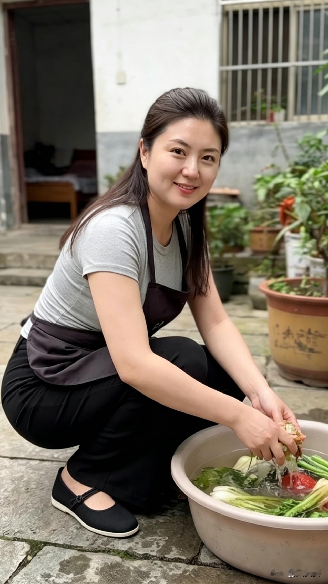 自家菜园产出的新鲜菜，现摘现洗，绿色健康，这才是过日子的烟火气。