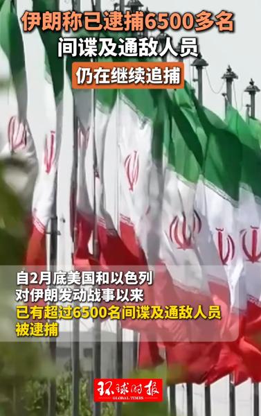 6500 人！伊朗突然甩出王炸，不到 3 个月抓了这么多间谍和内鬼！

这一数字