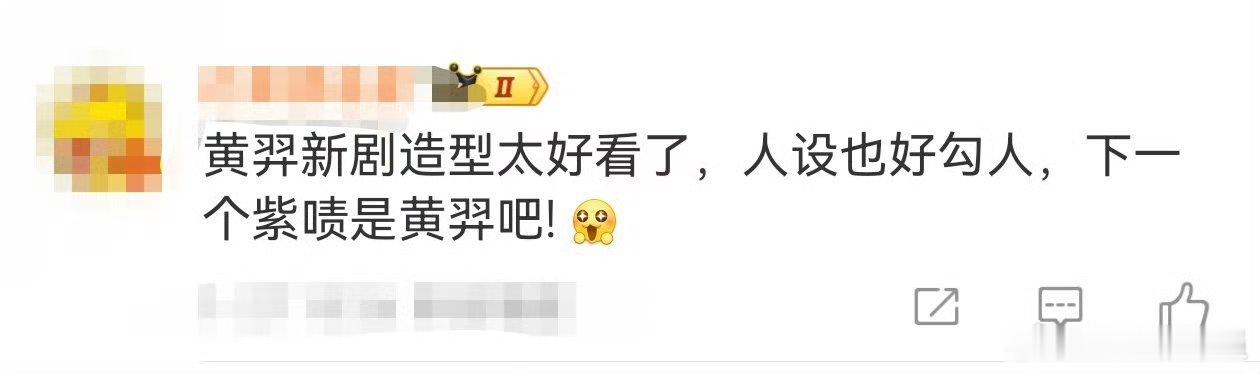 下一个紫啧是黄羿  黄羿在《佳偶天成》中的表现，简直就是紫啧本啧！左盈盈的角色让