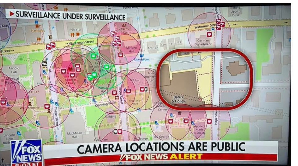 🔻布朗大学枪击案还没有抓到人。🔻这个学校据说有几百个摄像头，但是在校园边缘发