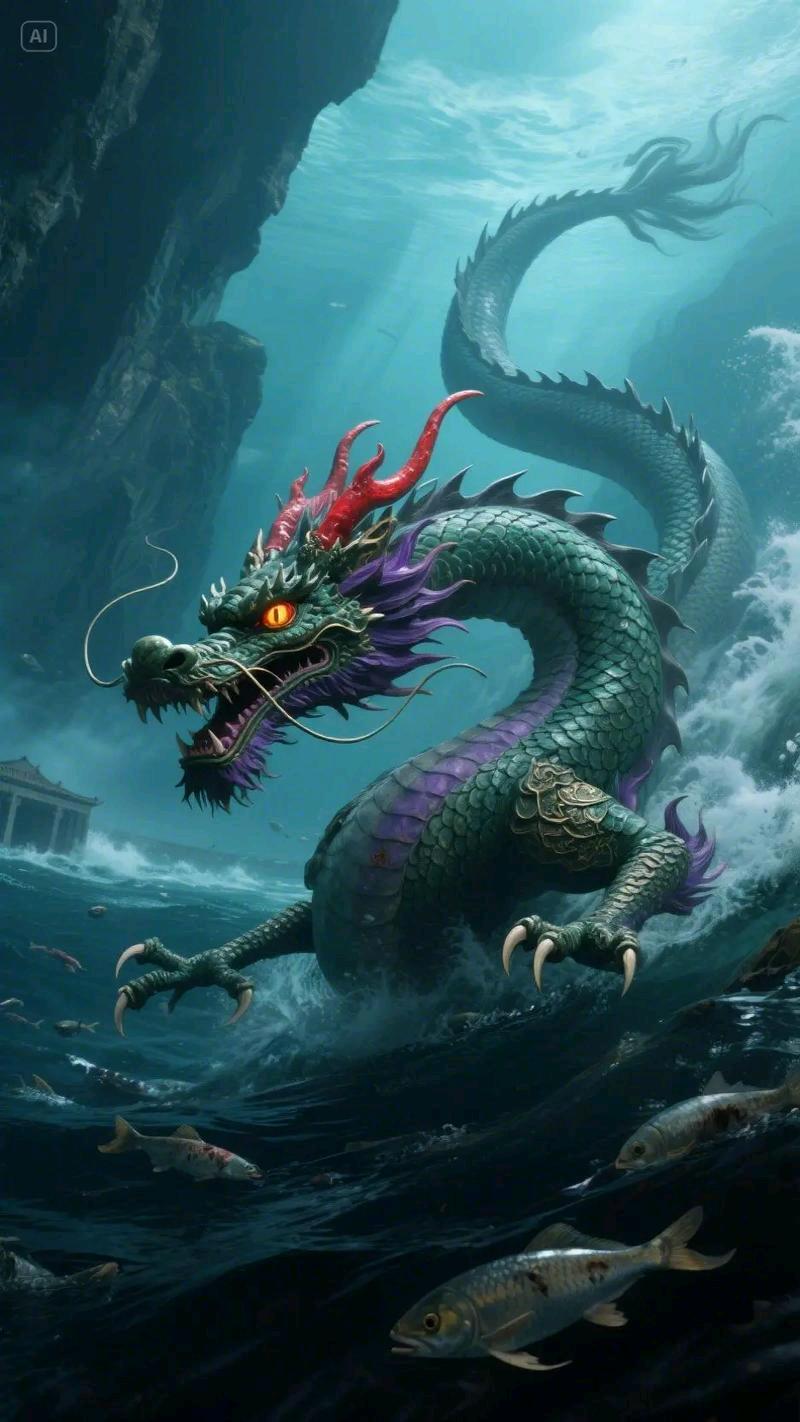 上联：青山脚下山丹艳，如何对下联大海深处蛟龙爽