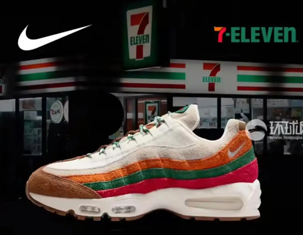 711起诉耐克抄袭耐克现在设计都摆烂到抄便利店招牌了？橙绿红条纹撞得严丝合缝，还