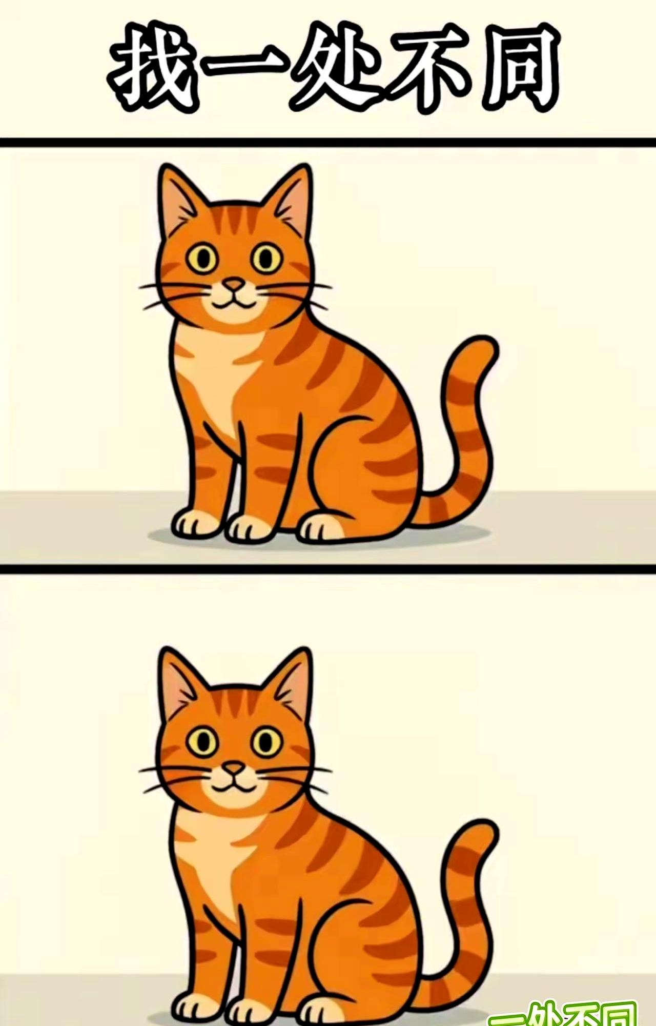 眼力测试都说“只有一处不同”，结果找半天才发现，这标题和内容一模一样啊！
说白了