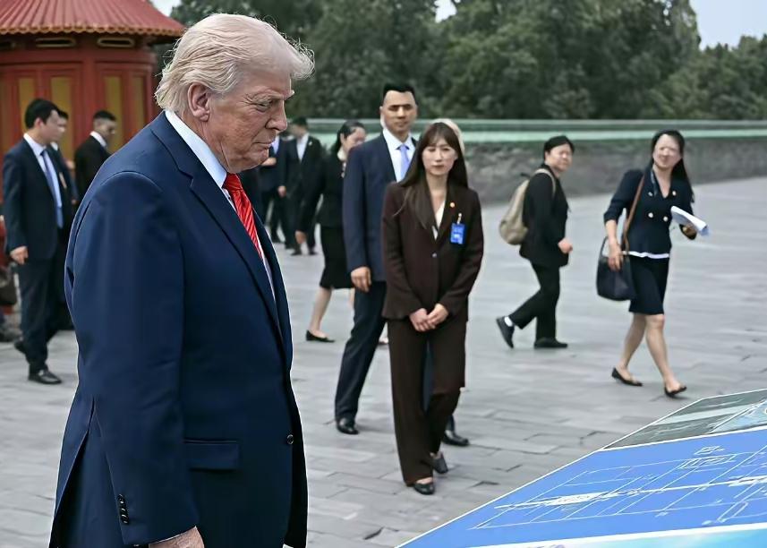 那个有名的不靠谱先生就要走了，言不由衷地说了一些赞美之词，但对台海问题一直避而不