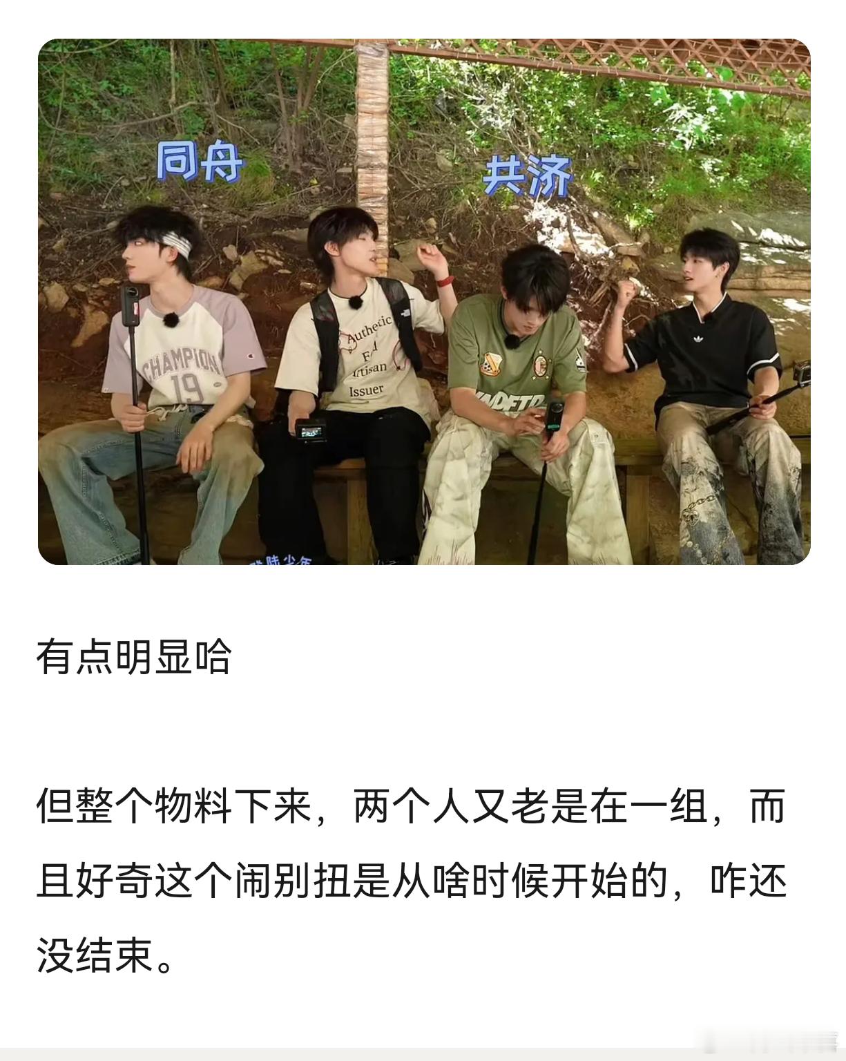 tg 听说极皓吵架了？ 