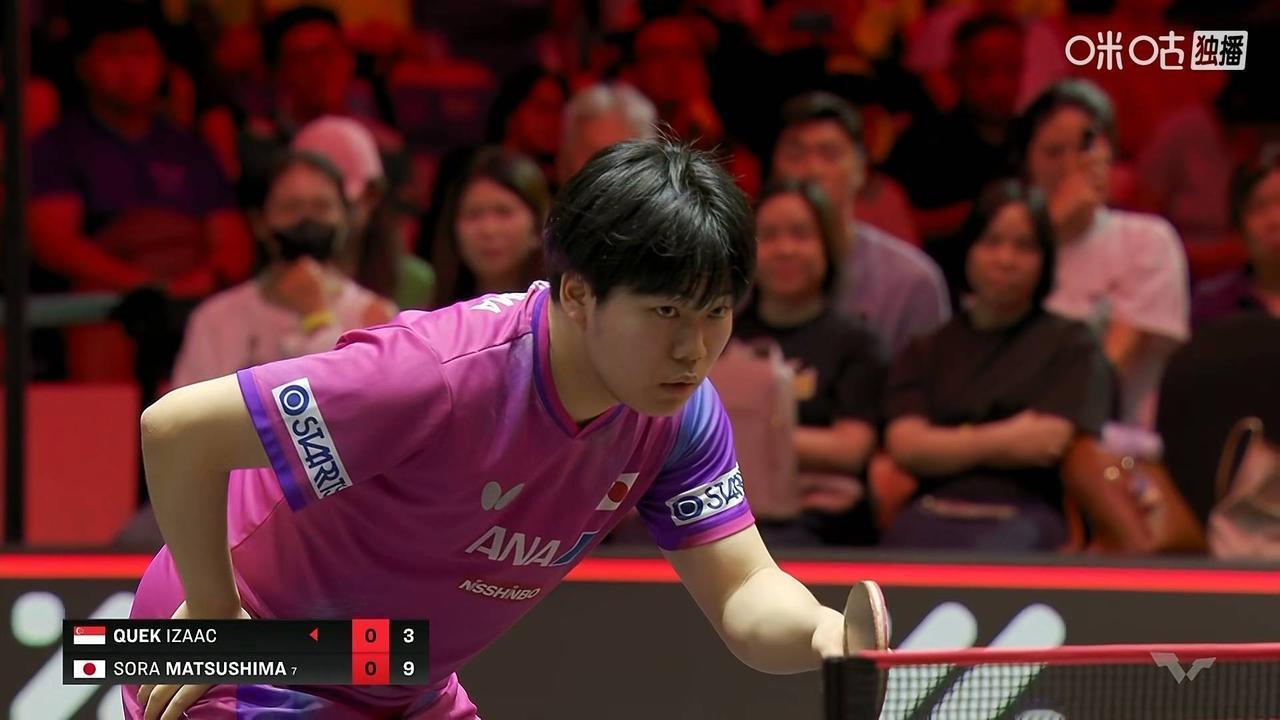 从长远来看，感觉松岛辉空对国乒的威胁比张本智和更大一点。
     WTT新加坡