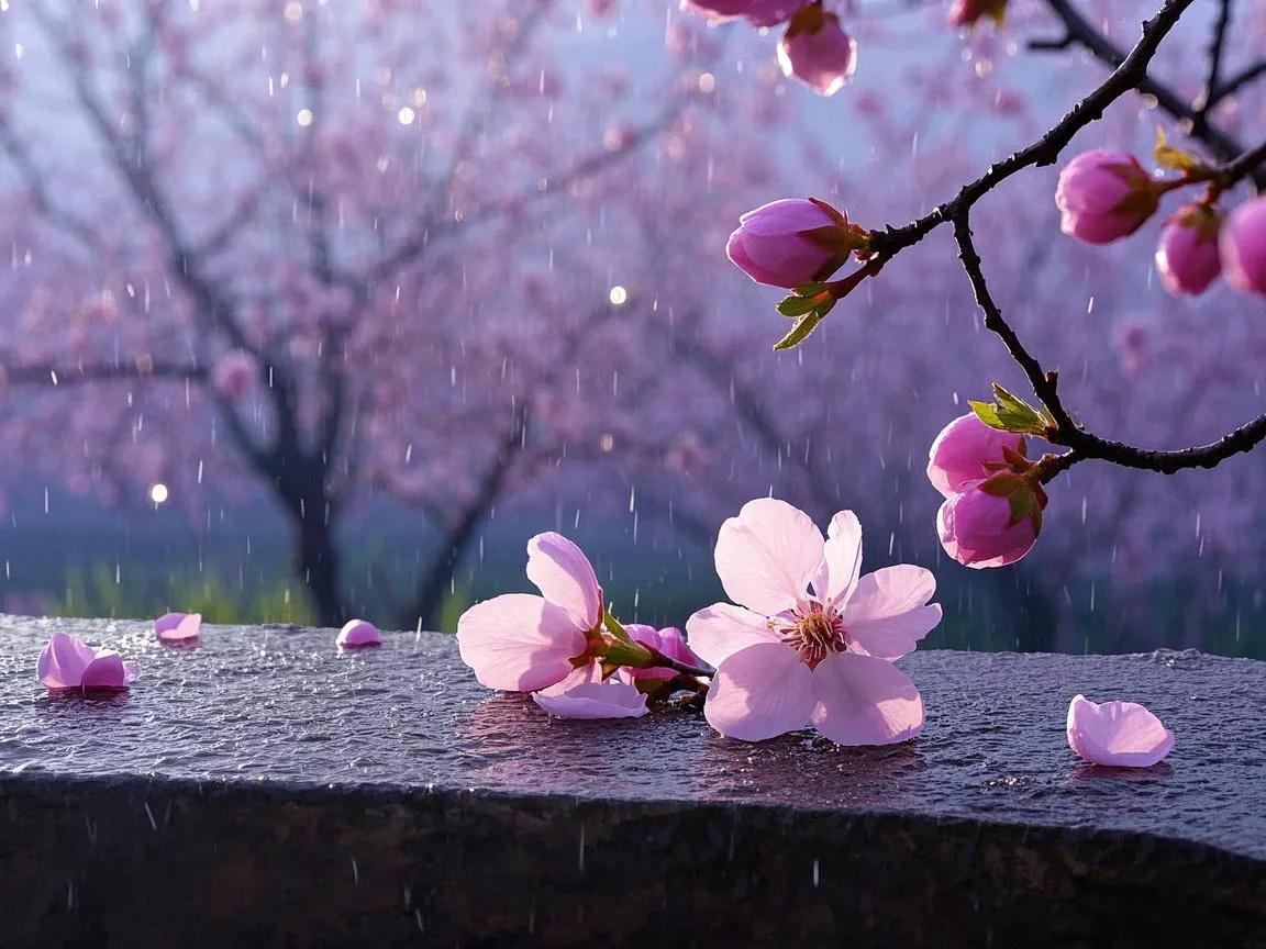 上联：杏雨迷人梦境甜
下联：[火炬][火炬][火炬][火炬]