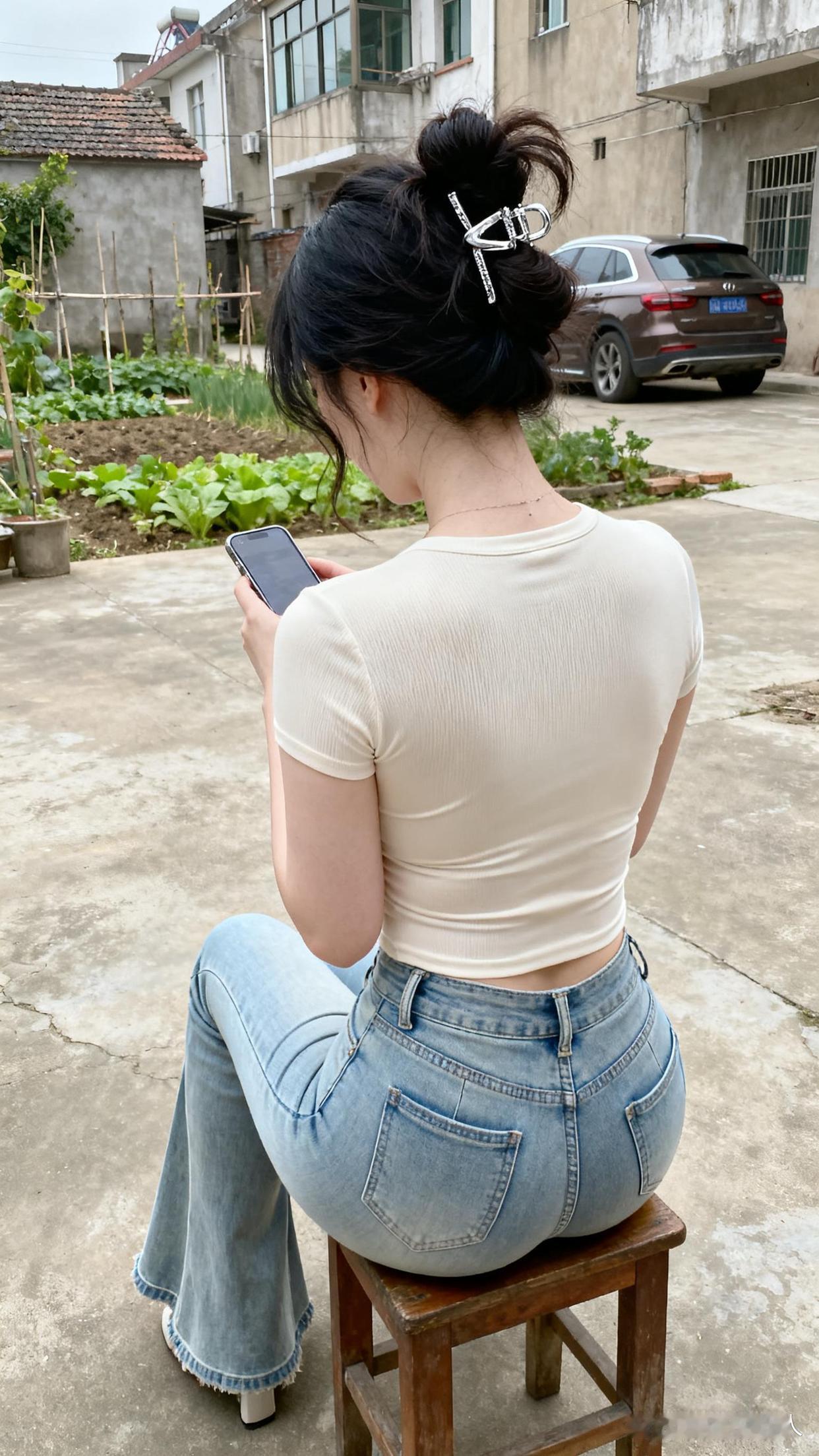 迷人的背影
