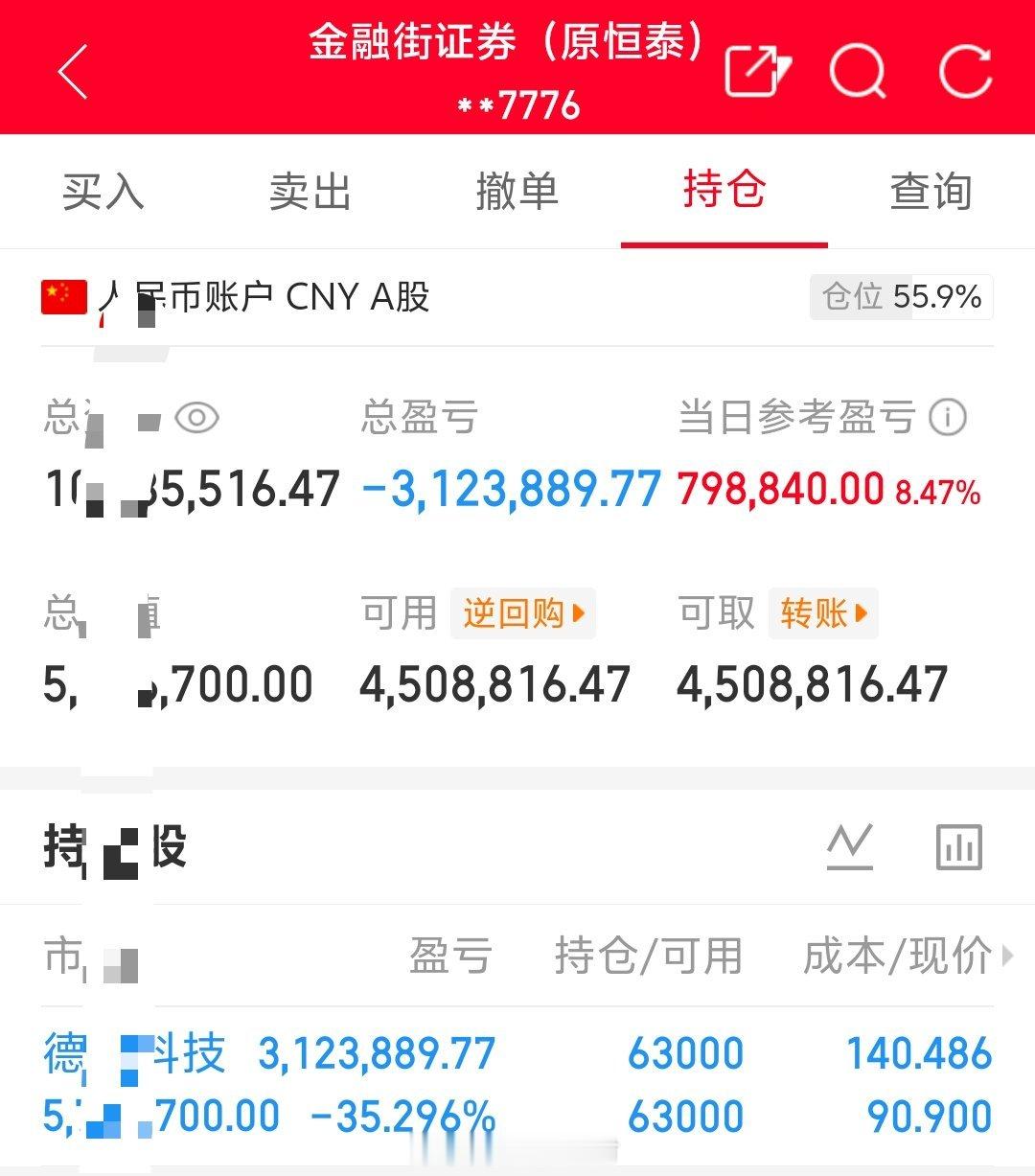 朱朱姐100万本金实盘操作，记录翻倍之旅！目前持仓；德福科技301511今日卖出