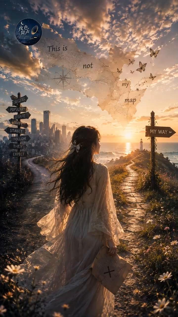 不是你的路。
《Wrong map》。
从未走错，别怕迷路，走自己的方向。每个人
