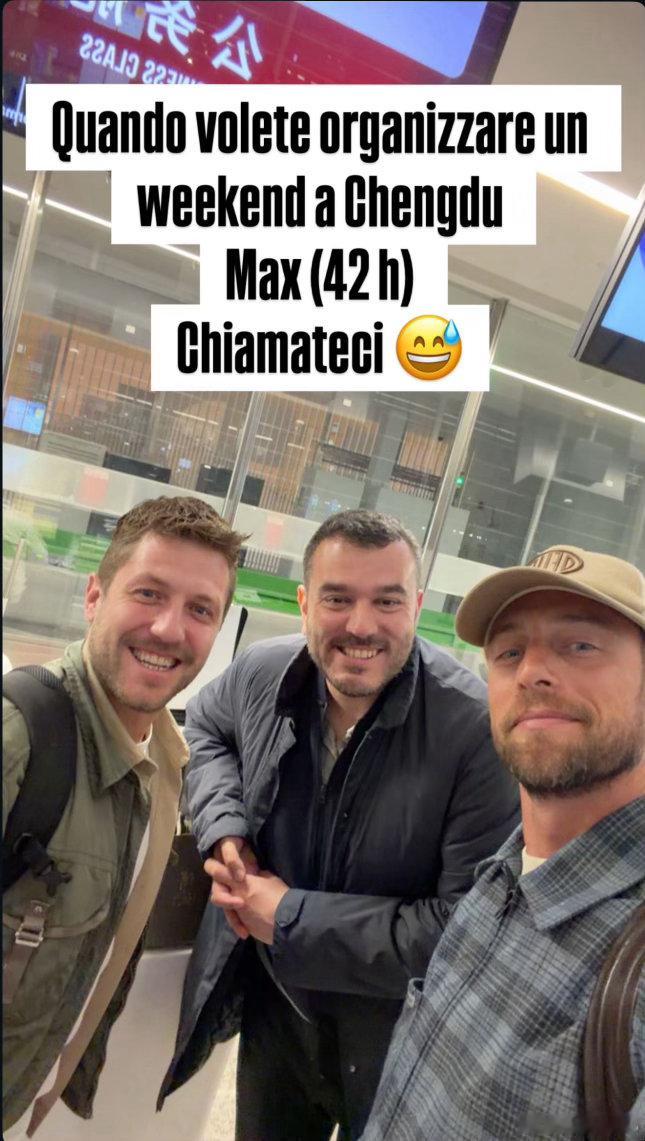 图一：成都周末42小时干大事团队，联系我们！图二：米兰-成都-法兰克福-慕尼黑，