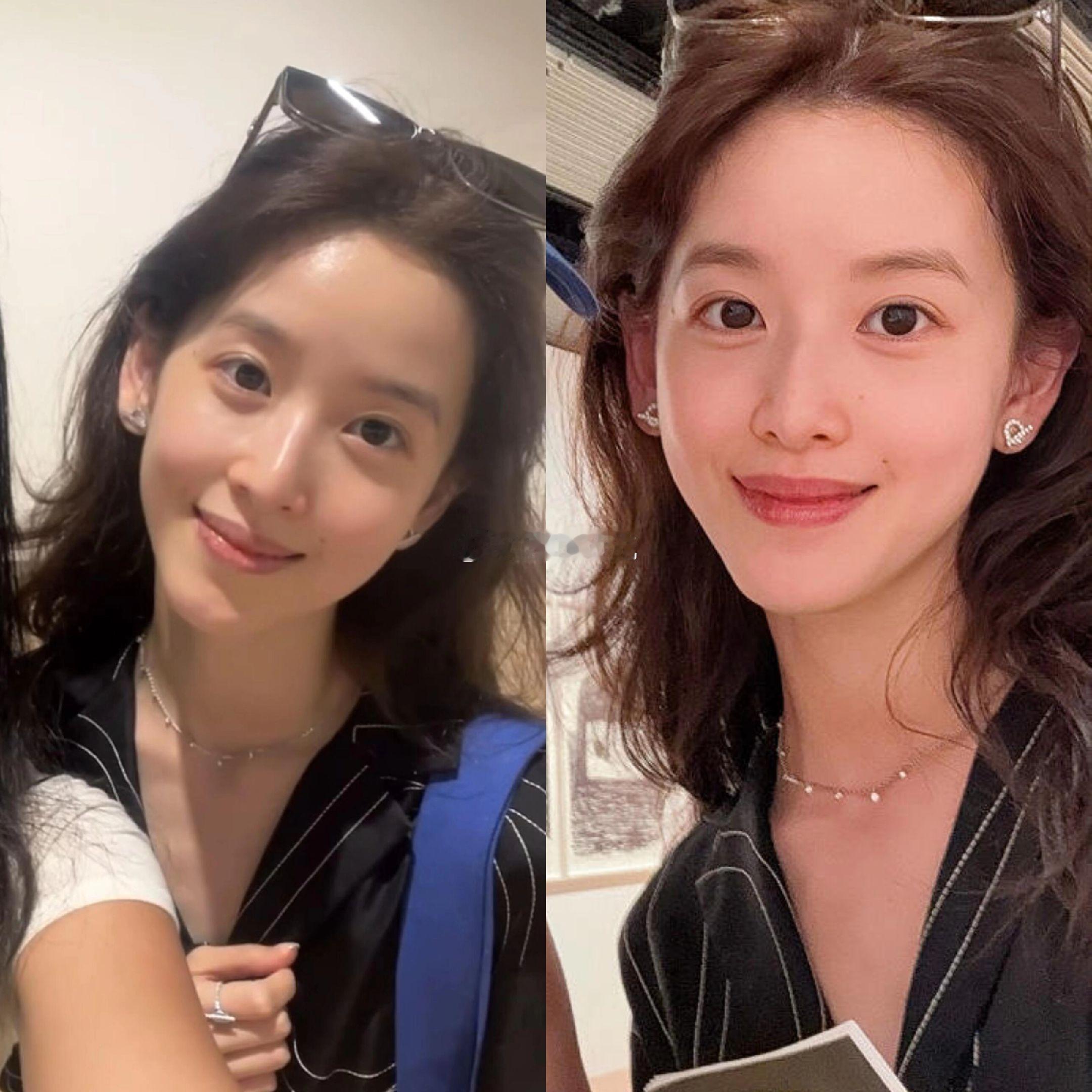 伦敦看展偶遇章泽天。感觉奶茶妹妹一下成熟了很多，是演员的原因吗，有网友看展遇到了