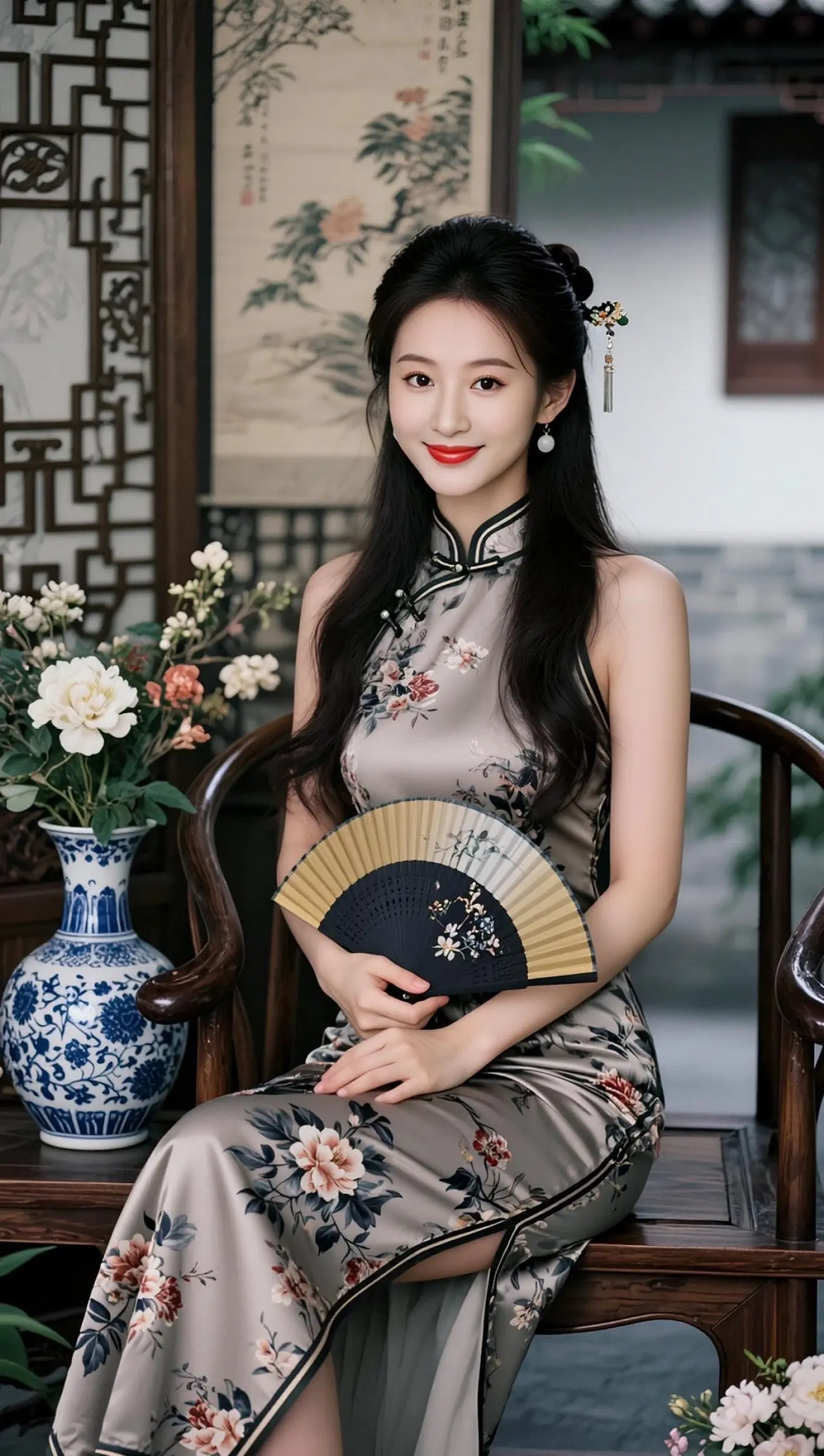 AI中式优雅写真 随变ai随便玩