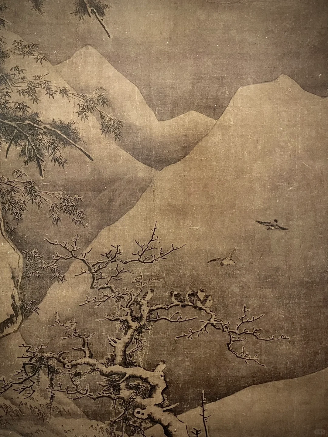 发几张宋画雪景❄️图，表达一下祈雪的心情 	 图1-11: 寒林聚禽图...