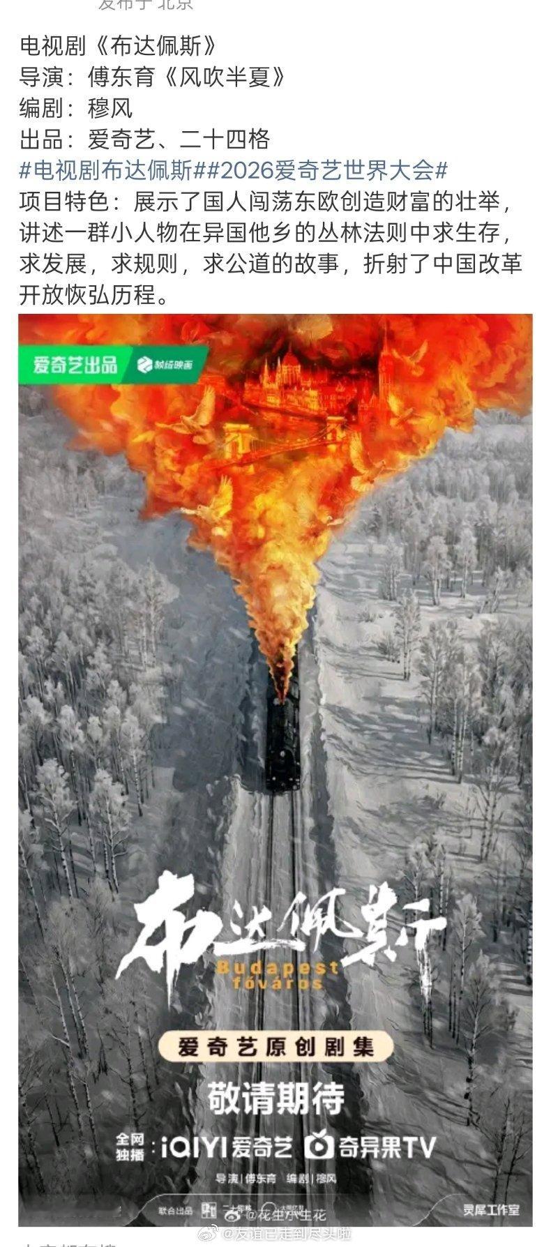 🍉《布达佩斯》陈晓，白鹿导演：傅东育《风吹半夏》《破冰行动》编剧：穆风中国人在