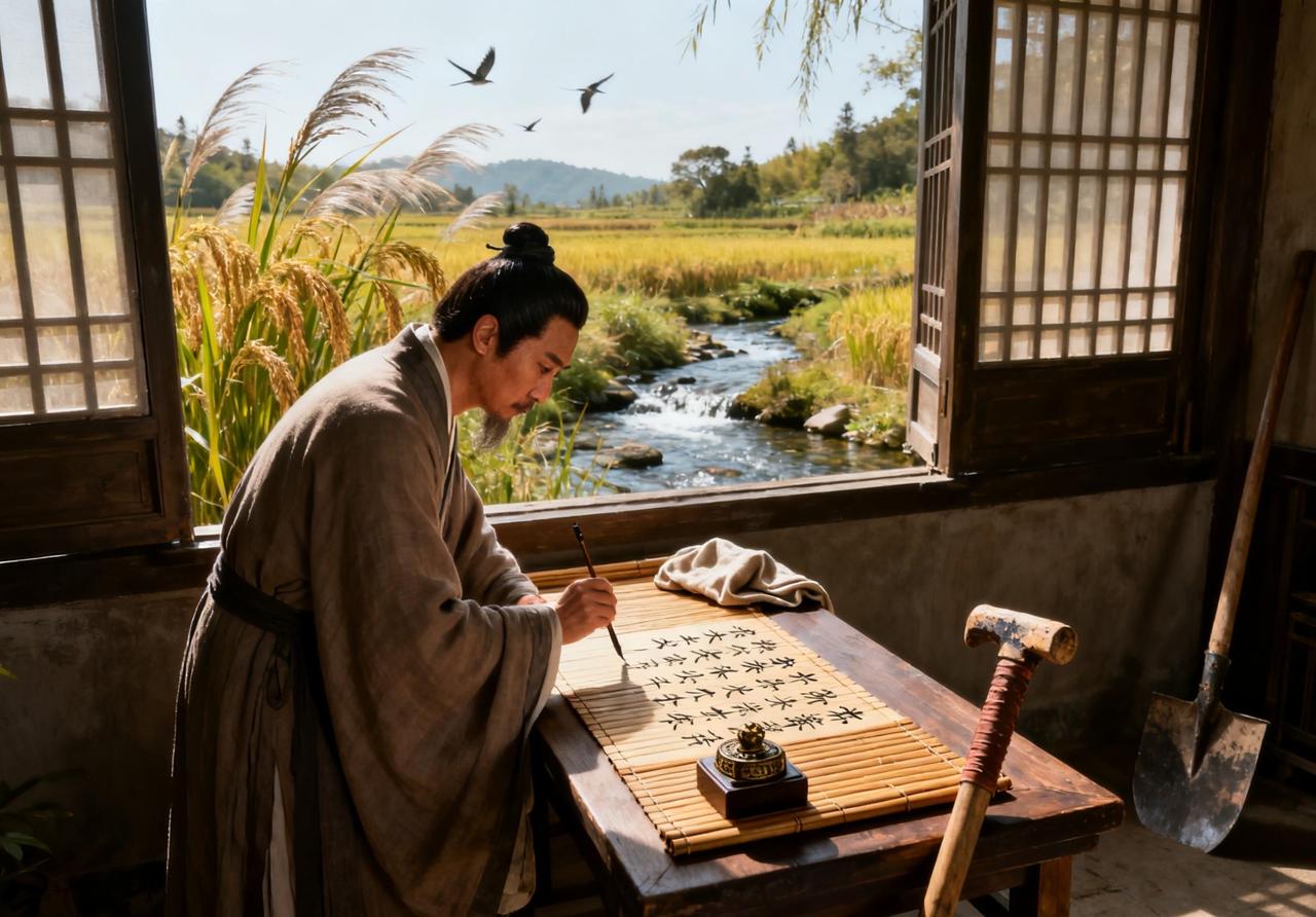 跨越千年，看陶渊明如何守心归田园
      陶渊明在东晋时期的彭泽县任职时，展