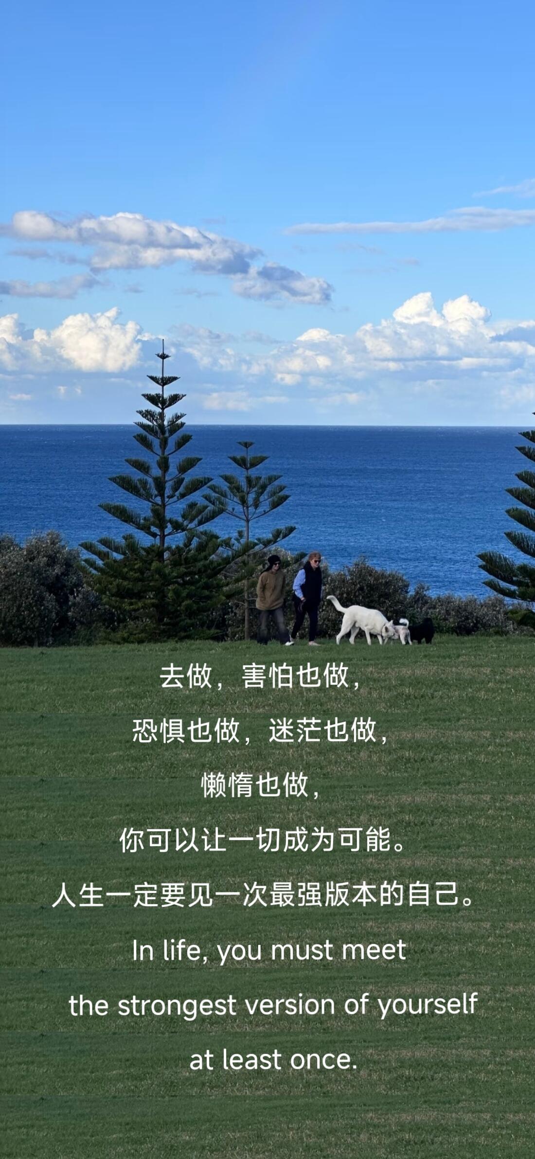 今天被这段话狠狠的治愈到了！你可以让一切成为可能。人生一定要见一次最强版本的自己
