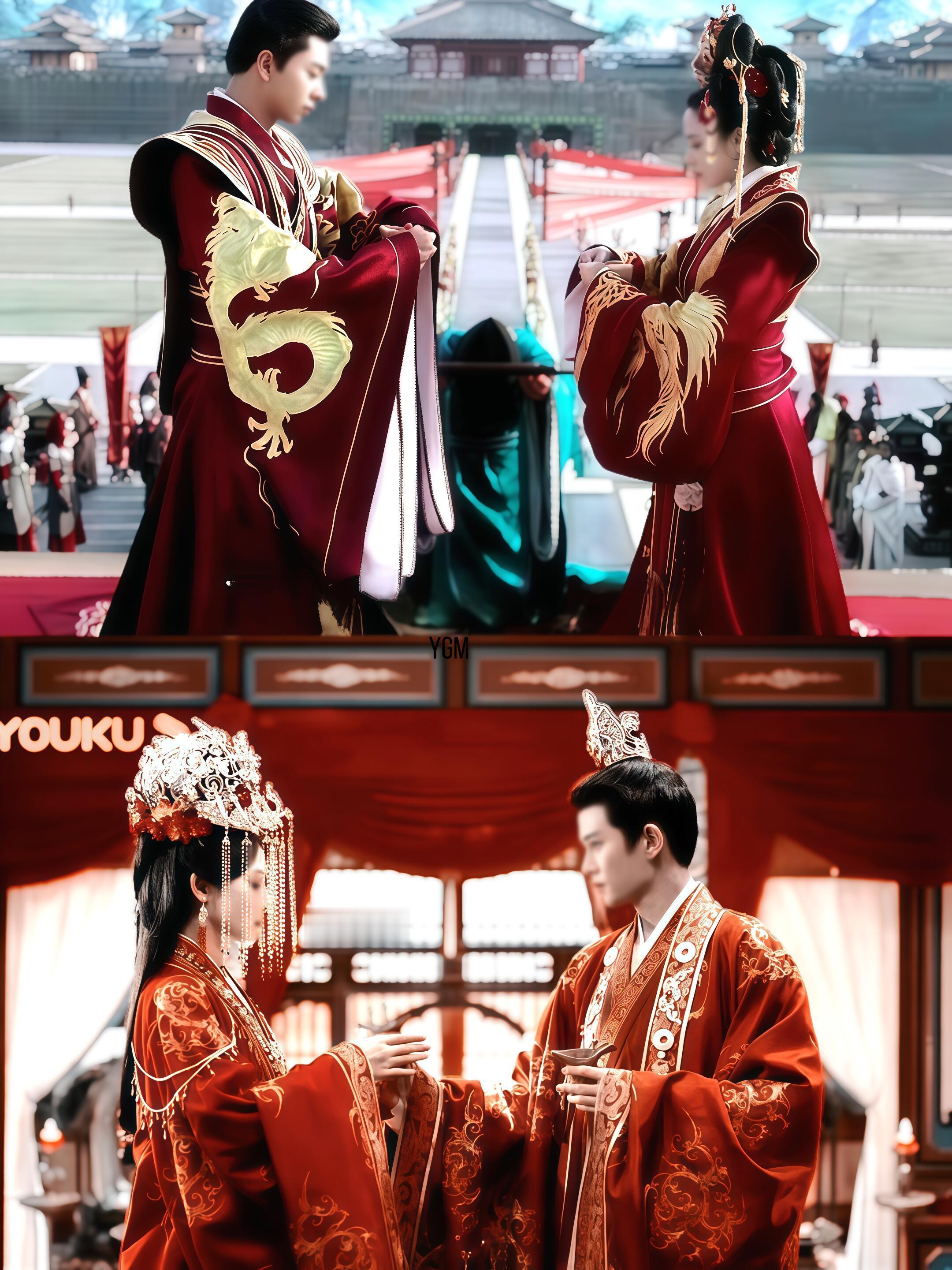 同样的大婚 同样的嫁给自己不喜欢的人 同样也是被逼无奈 "东宫 "凤凰台上 