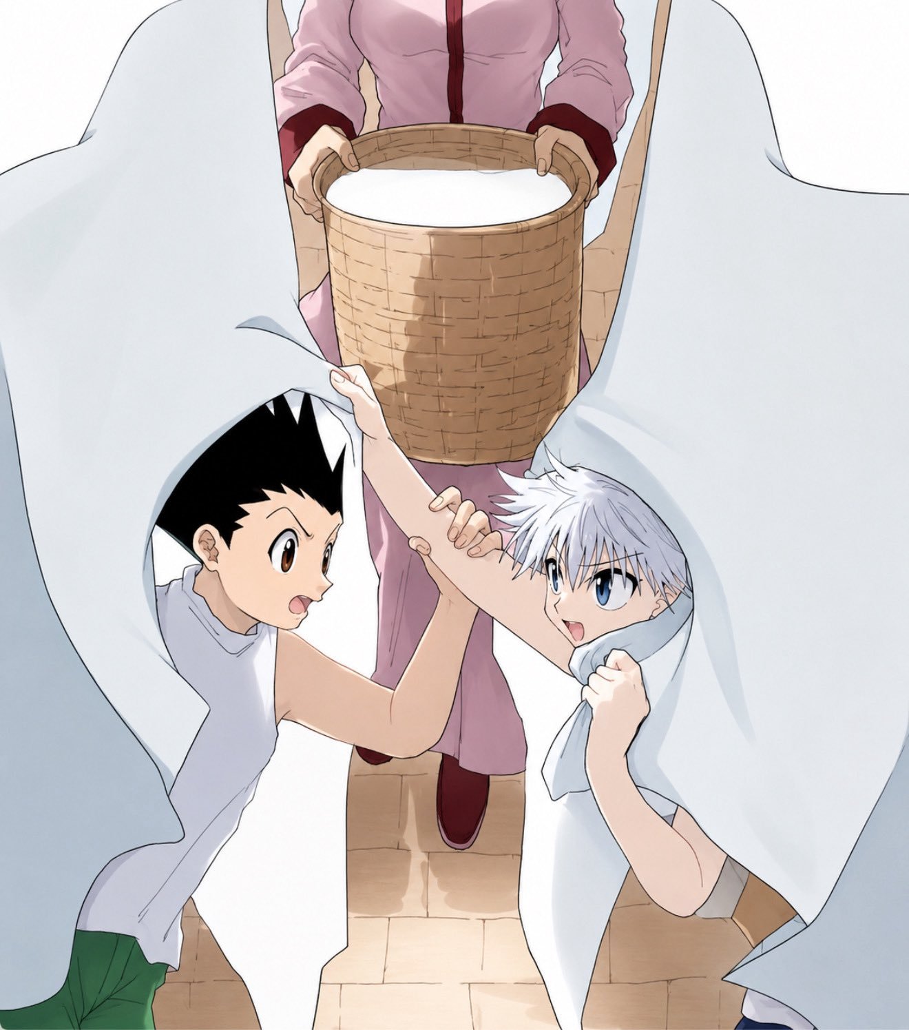 全职猎人动漫仲夏狂欢季 太喜欢这两小只了好萌的两个小宝贝.绘：HxH_hunte