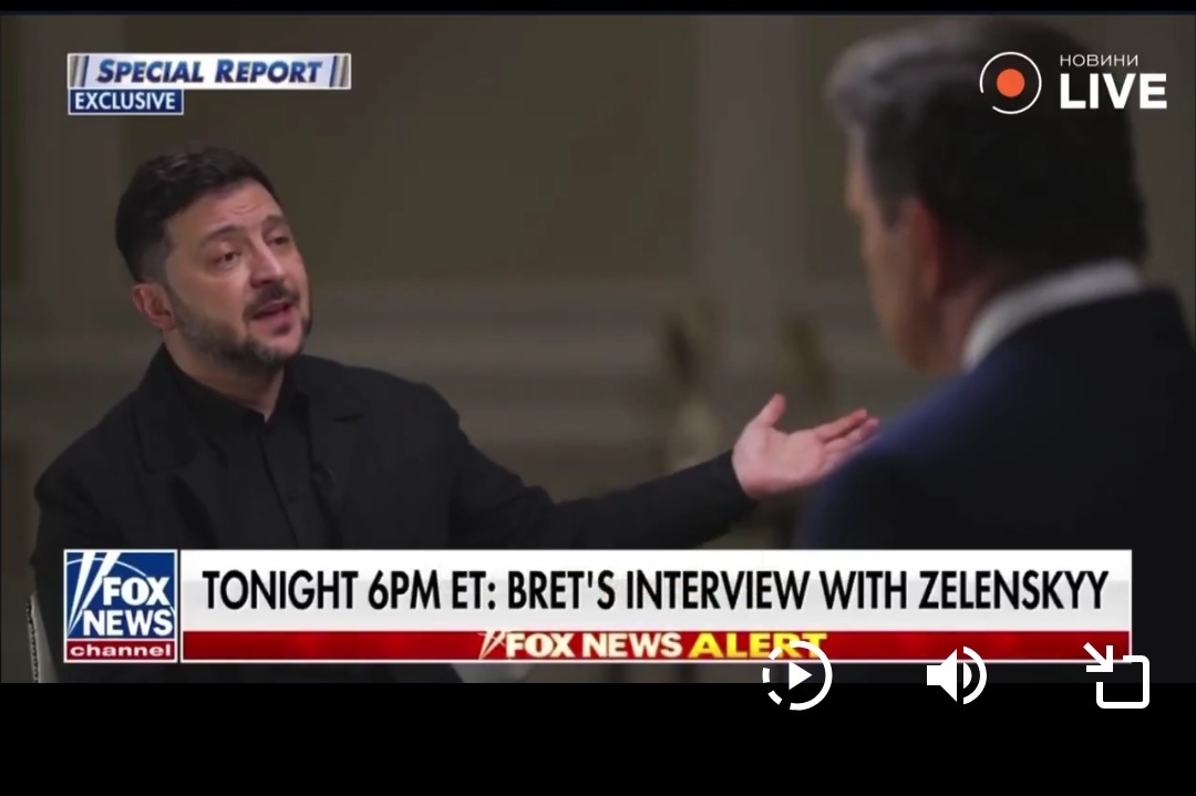 泽连斯基申明，没有美国的支持，乌克兰就无法战胜俄罗斯。在接受福克斯新闻采访时，乌