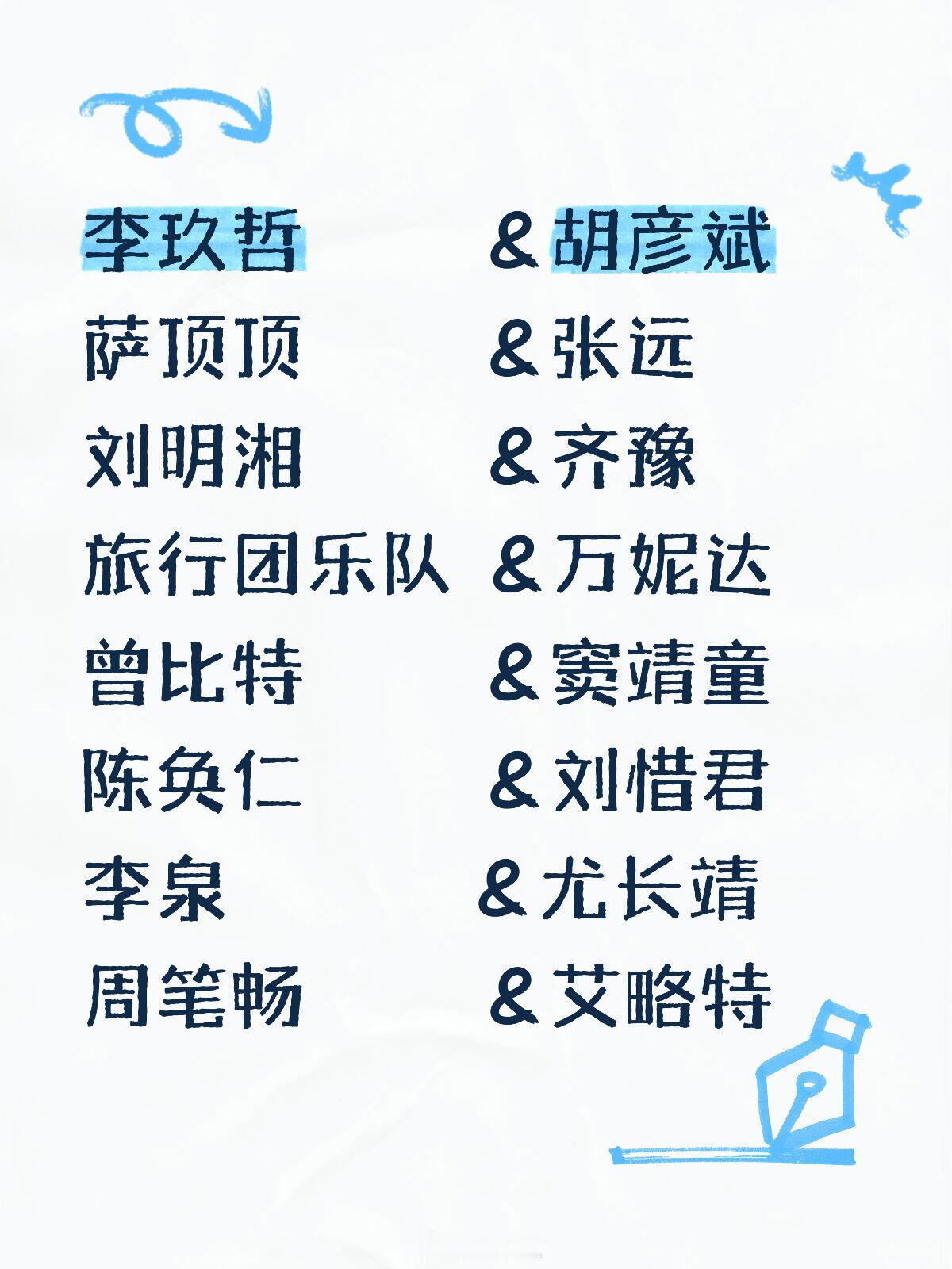 乘风破浪的姐姐第二轮联名赛嘉宾暂定乘风破浪的姐姐‖ 