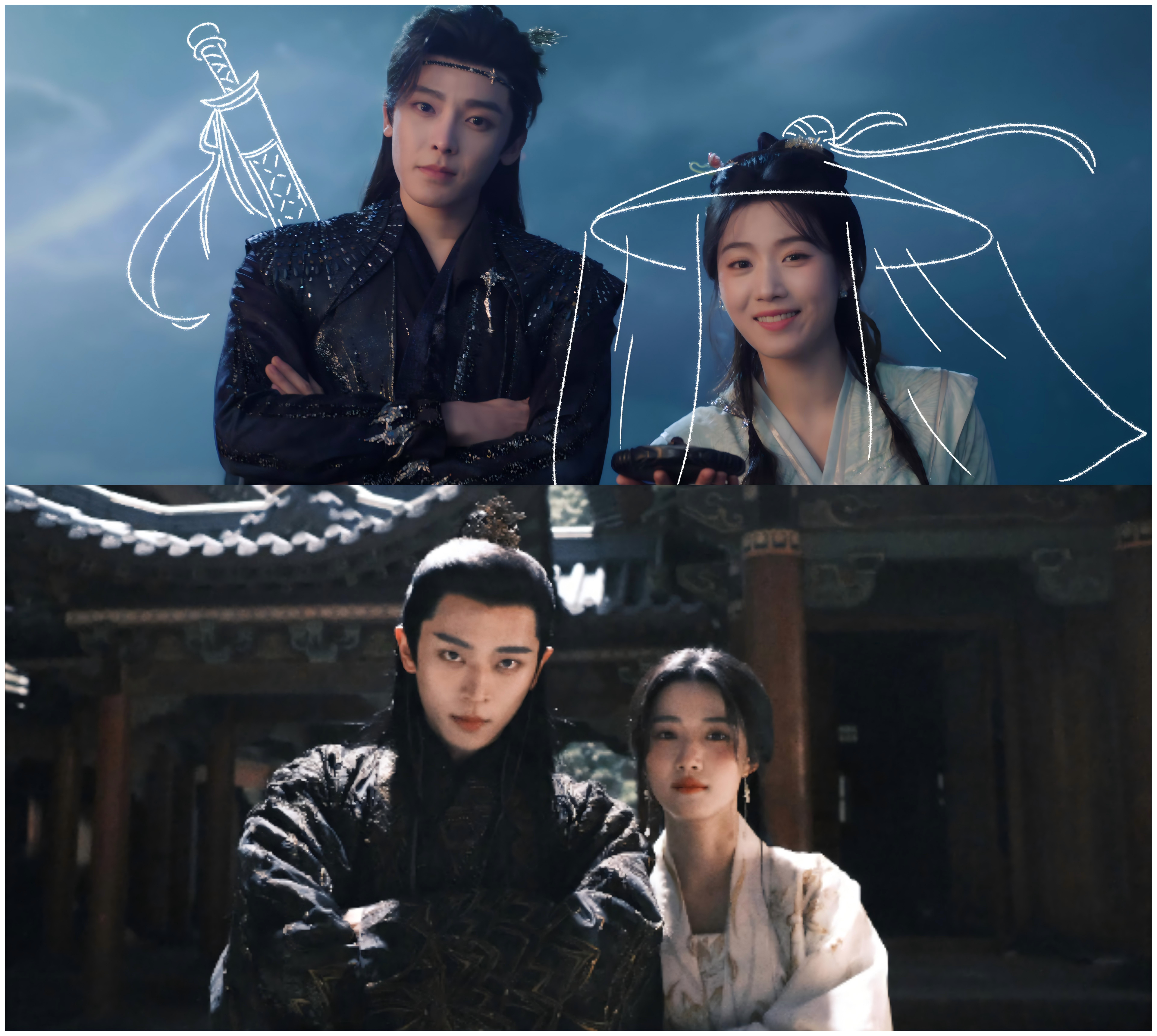 其实我最嗑黑白双煞恶人夫妻那一套[笑而不语]跟某对过世CP之间又产生了奇妙的回旋