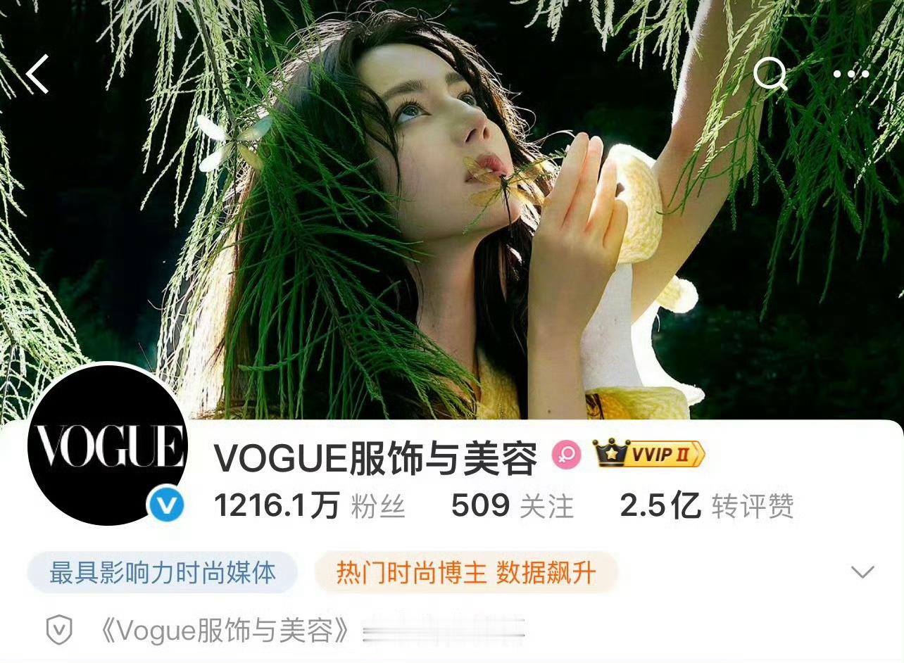 VOGUE背景是迪丽热巴VOGUE背景真的换成热巴啦，好漂亮呀 