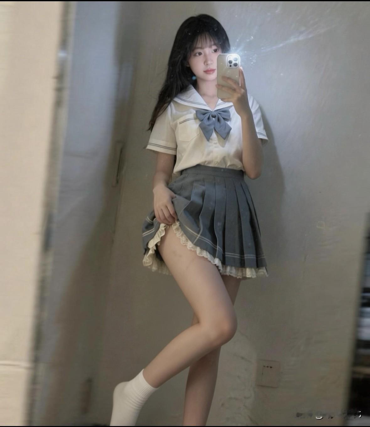 被好看的jk硬控了jk 甜妹