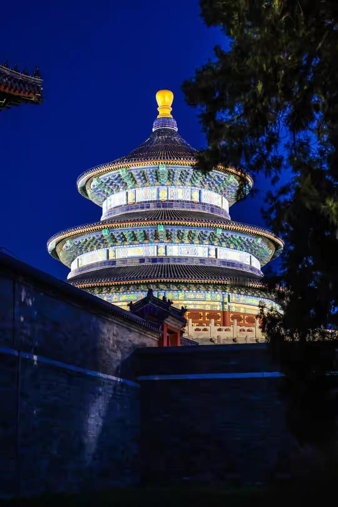 最美的天坛夜景，没有之一。